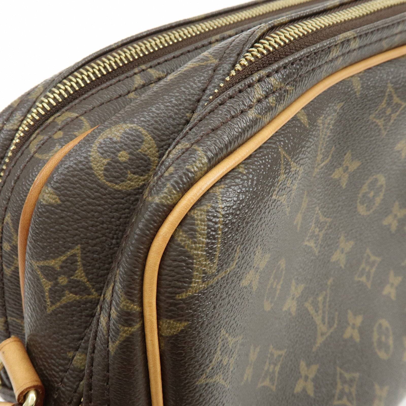 Louis Vuitton Monogram Reporter PM Shoulder Crossbody Bag Brown M45254