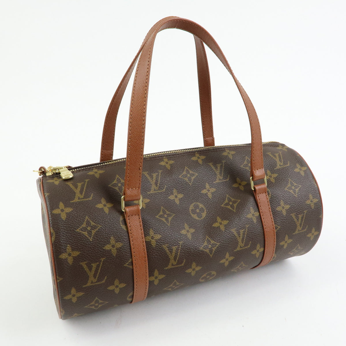 Louis Vuitton Monogram Papillon 30 Hand Bag Brown M51365