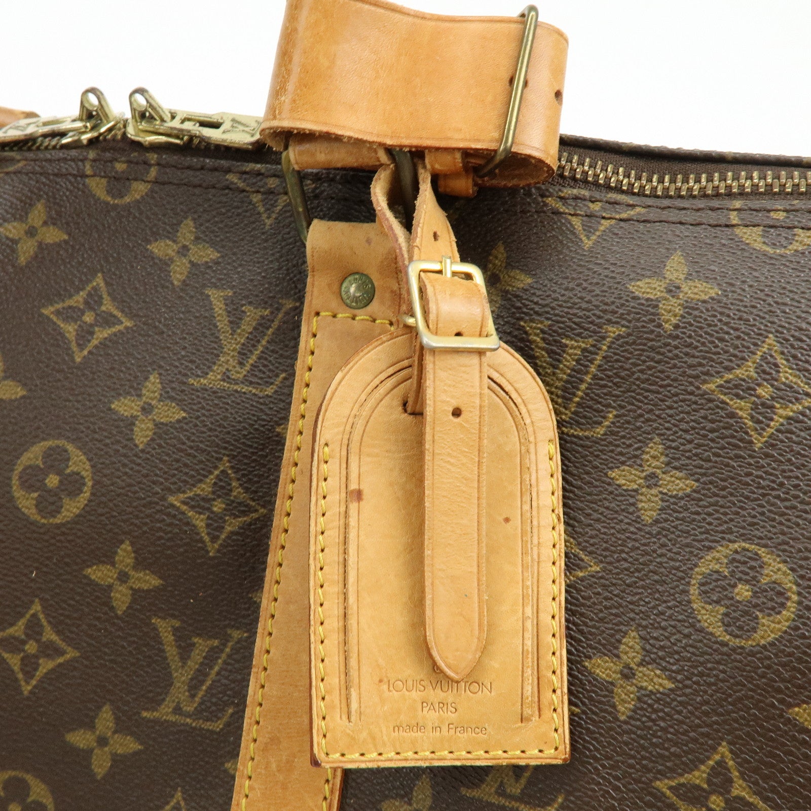 Louis Vuitton Monogram Keep All Bandouliere 50 Boston Bag Brown M41416