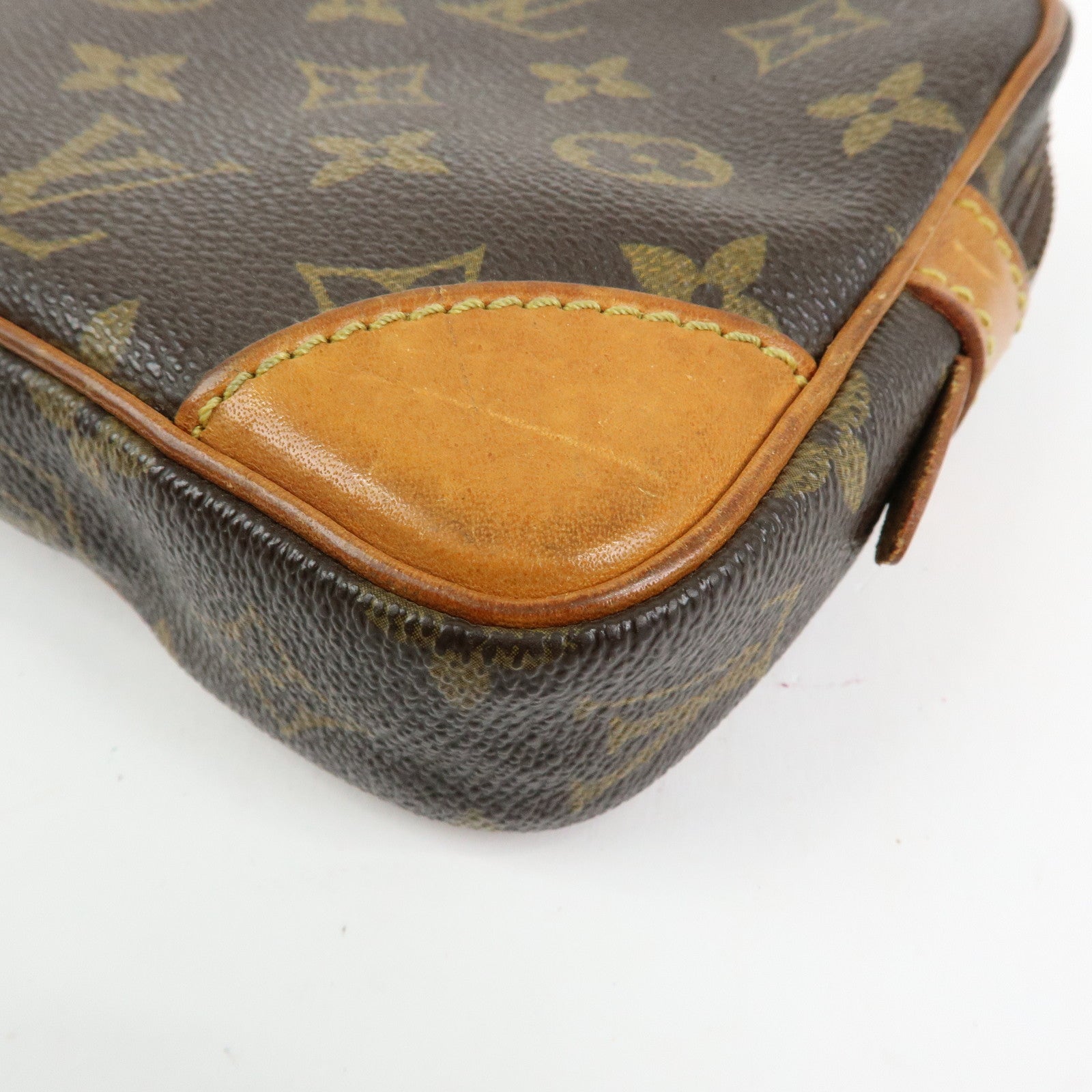 Louis Vuitton Monogram Marly Dragonne PM Clutch Bag Brown M51827