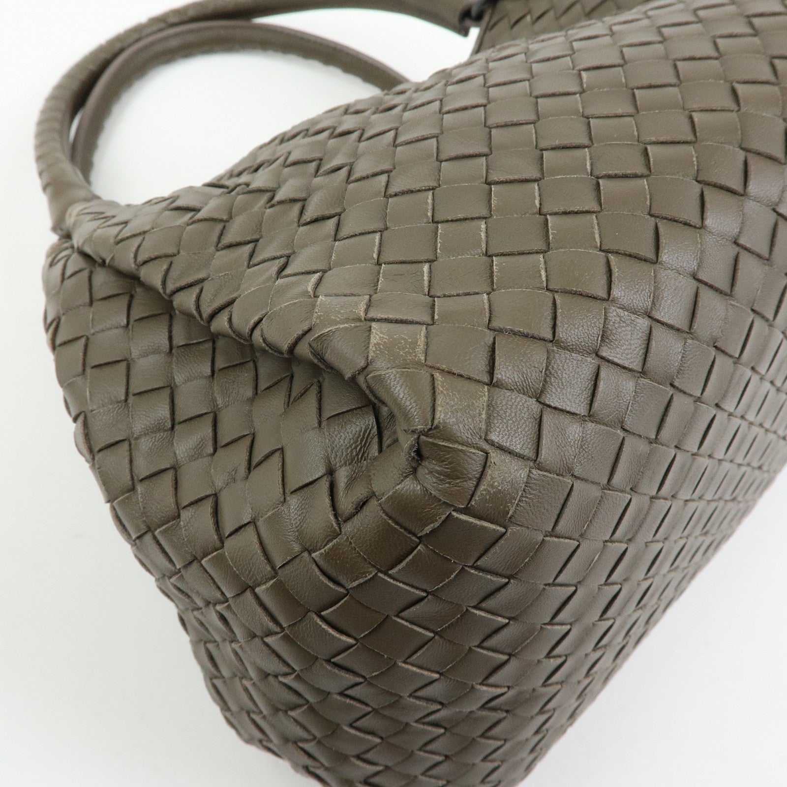 BOTTEGA VENETA Intrecciato Parachute Nappa Leather Shoulder Bag 428047