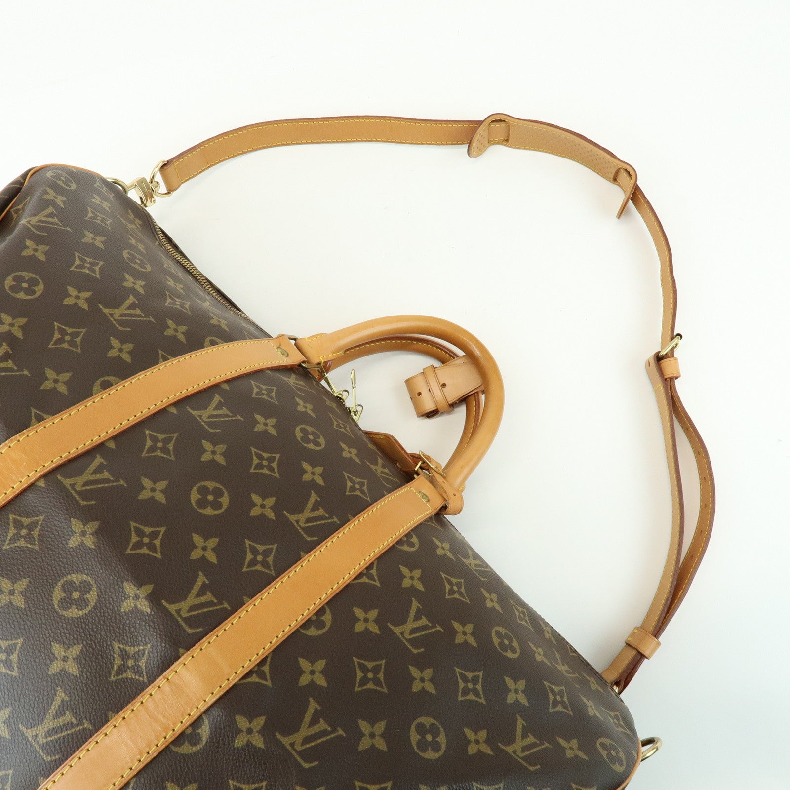 Louis Vuitton Monogram Keep All Bandouliere 50 Boston Bag M41416