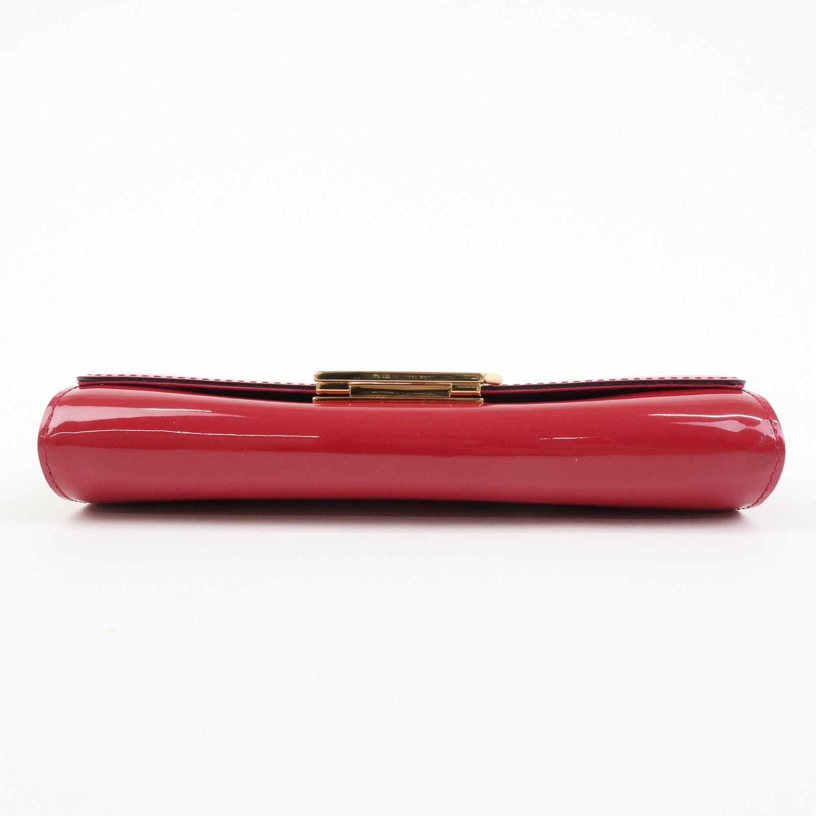 Louis Vuitton Vernis Pochette Louise GM Clutch Bag Rose Indien M61317
