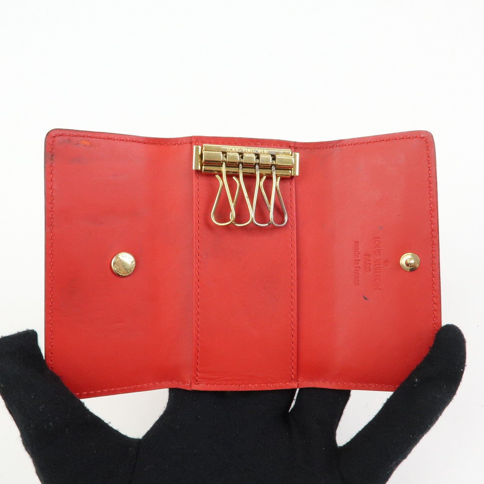 Louis Vuitton Vernis Multicles 4 Key Case Key Holder Red M91976