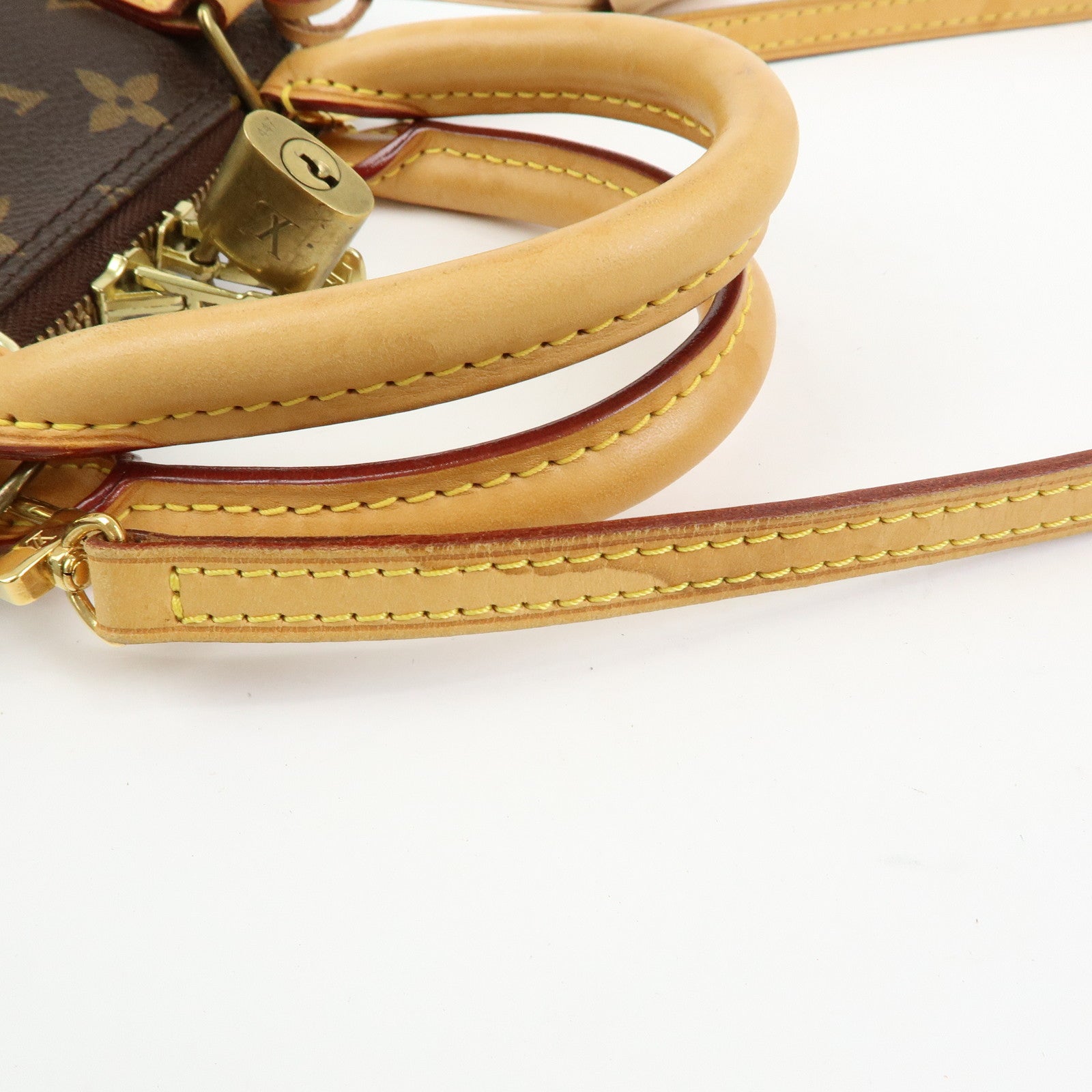 Louis Vuitton Monogram Alma BB 2 Way Hand Bag Shoulder Bag Brown M53152