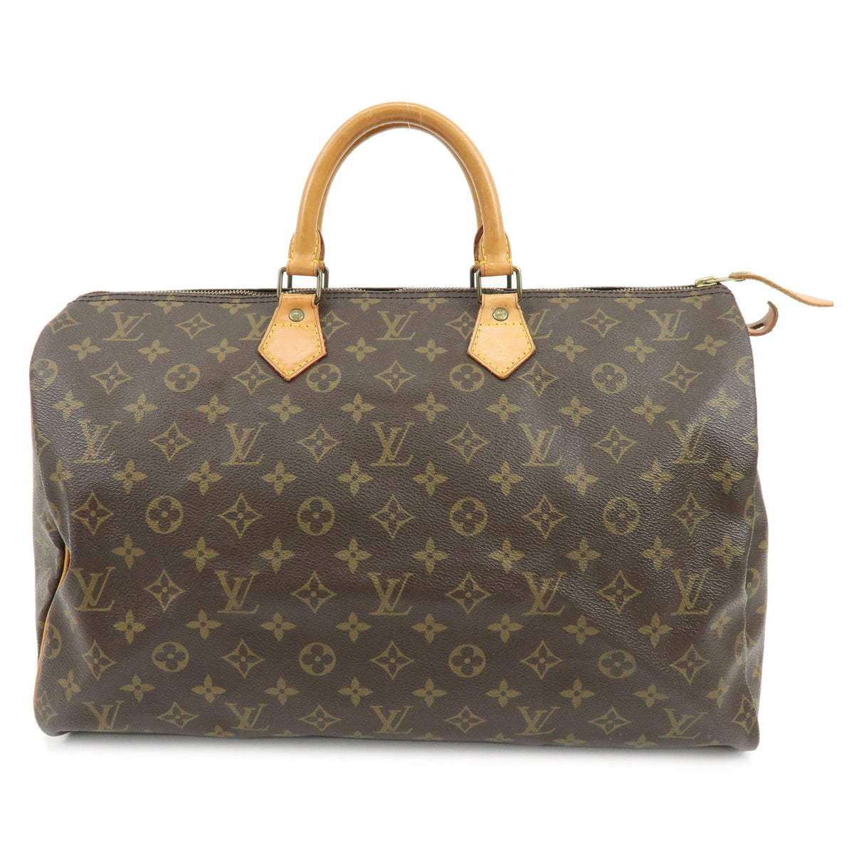 Louis Vuitton Monogram Speedy 40 Hand Bag Boston Bag Brown M41522