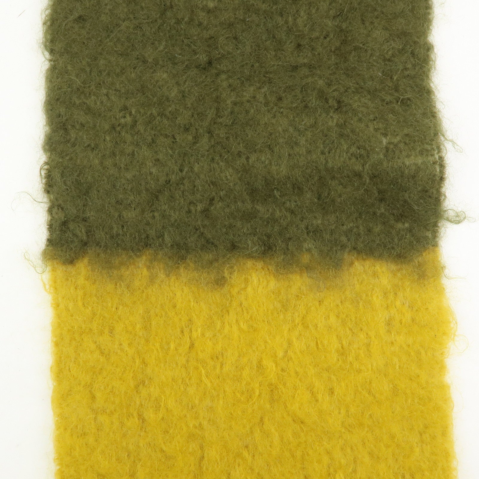 LOEWE Anagram Mohair Scarf Shawl Ivory Black Green Yellow Brown