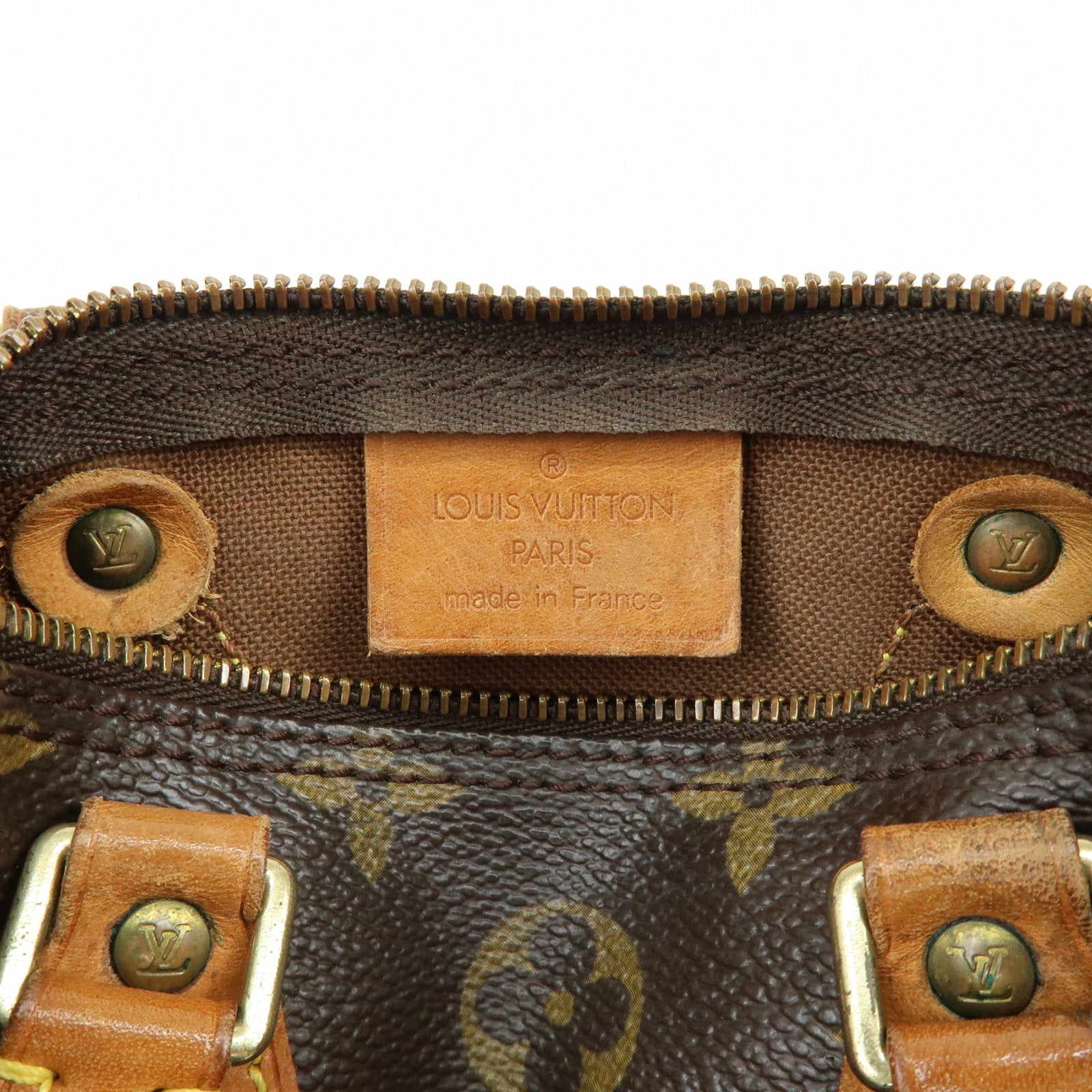 Louis Vuitton Monogram Canvas Mini Speedy Hand Bag & Strap M41534