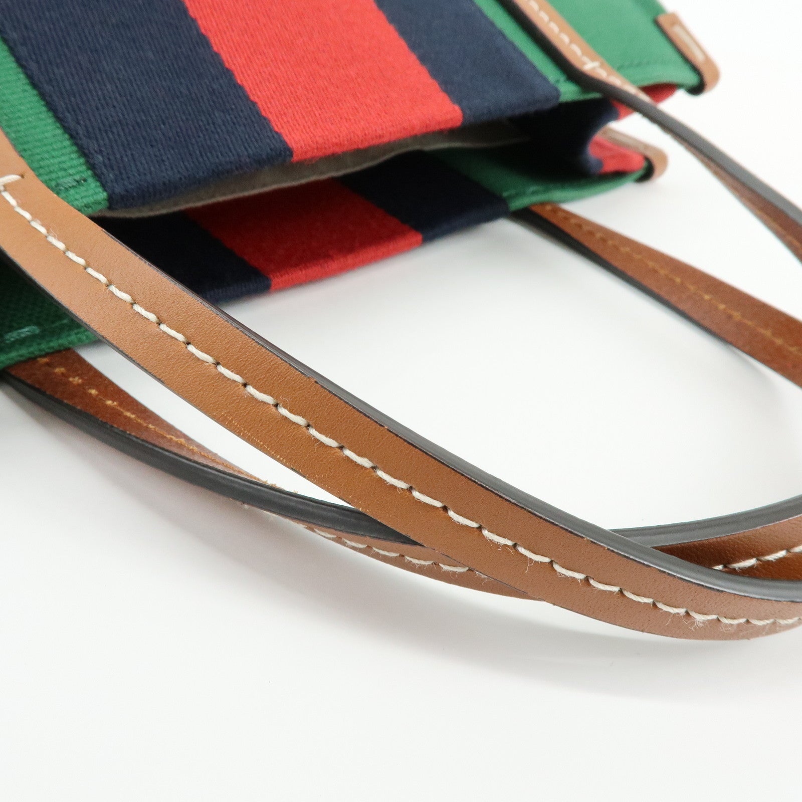 GUCCI Interlocking G Sherry Canvas 2Way Bag Hand Shoulder Bag 727728
