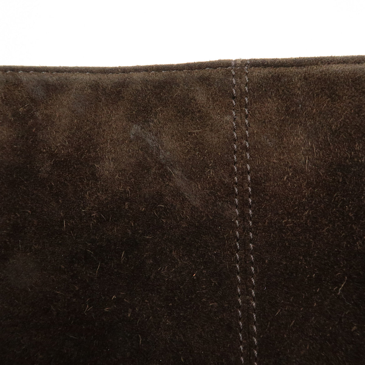 CHANEL COCO Mark Suede Plastic Chain Shoulder Bag Crossbody Bag Brown