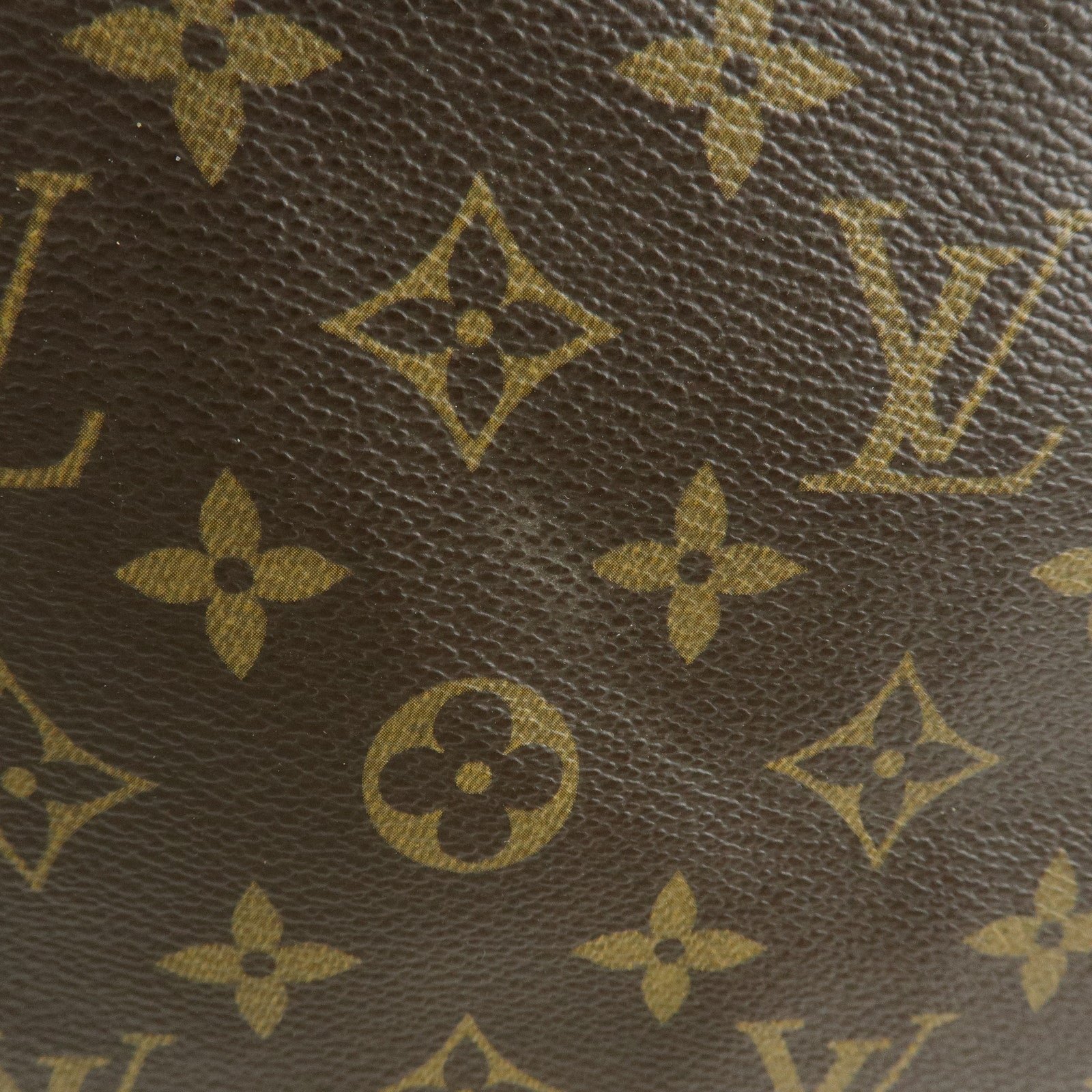Louis Vuitton Monogram Sac Plat Tote Bag Hand Bag Brown M51140