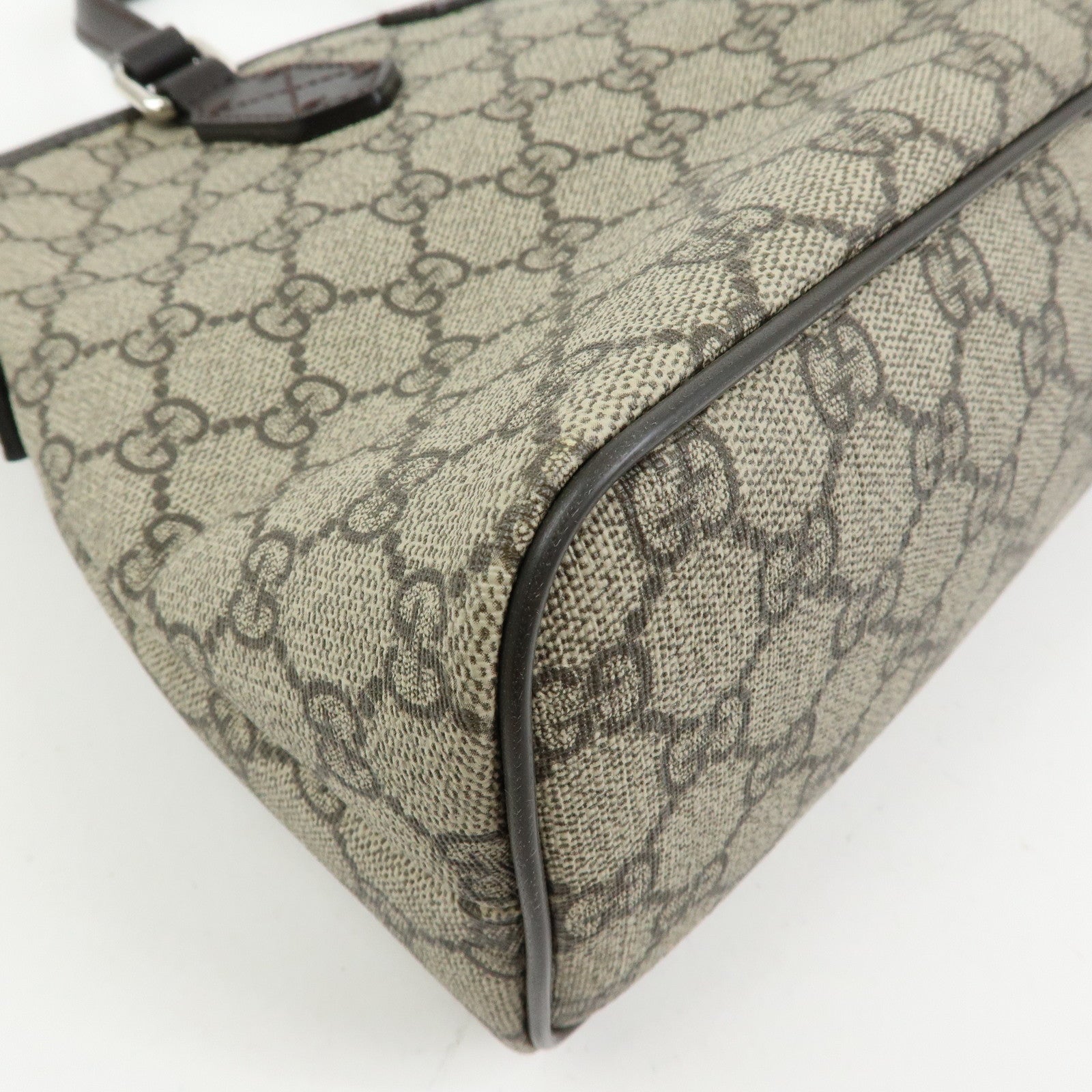 GUCCI GG Supreme 2Way Bag Hand Bag Shoulder Bag Beige Brown 429019