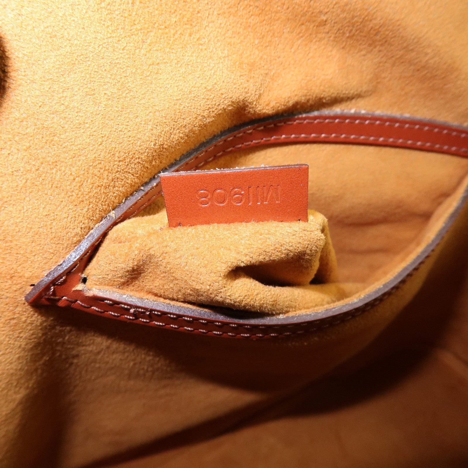 Louis Vuitton Epi Alma PM Leather Hand Bag Kenya Brown M52143