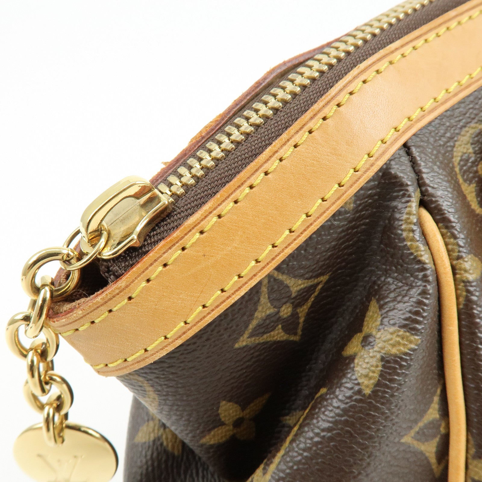 Louis Vuitton Monogram Canvas Tivoli PM Hand Bag Brown M40143