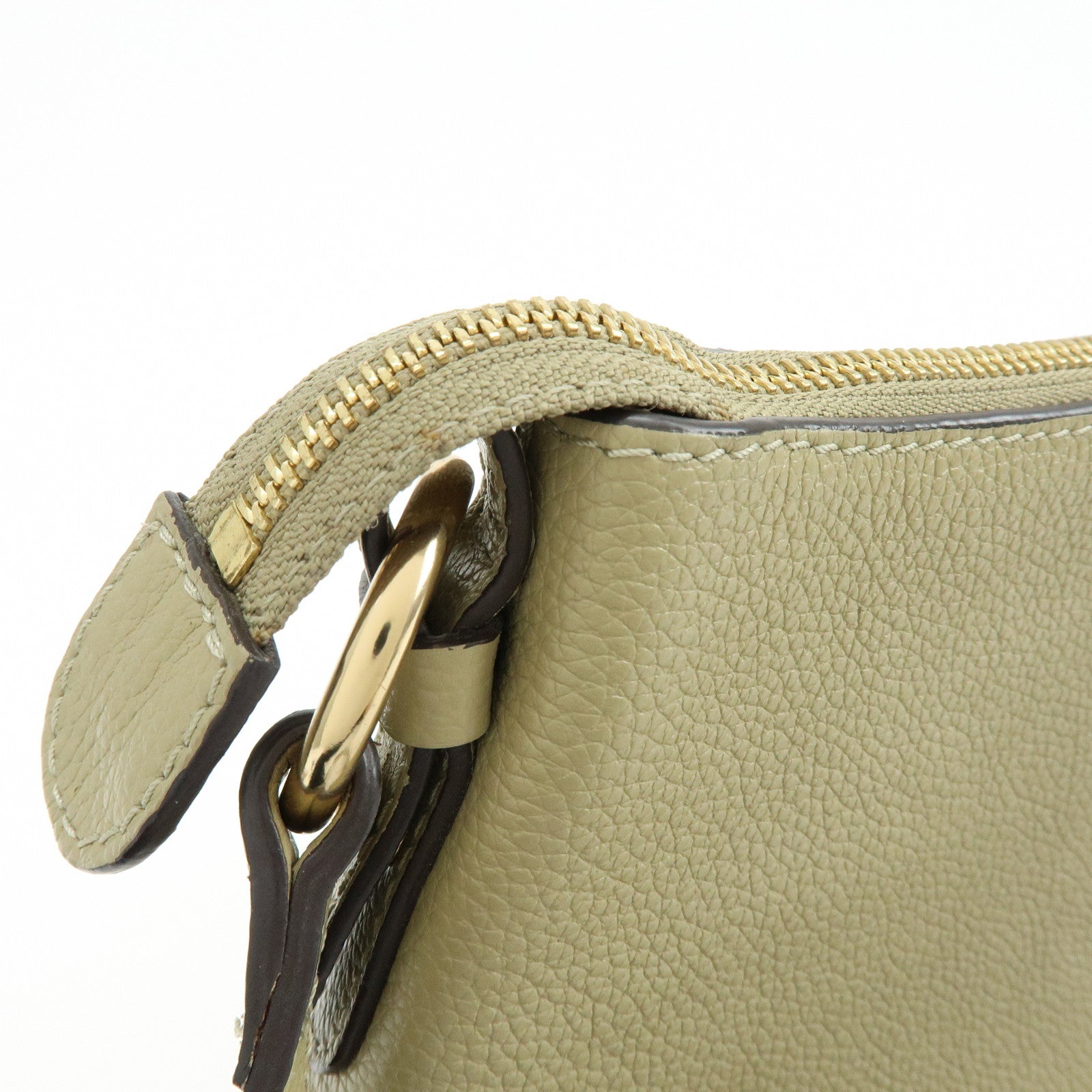 Chloe See by Chloe Joan Leather Suede 2Way Hand Bag Shoulder Bag Beige