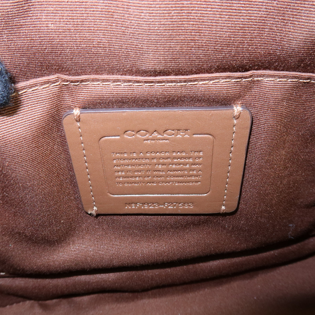 COACH Lot of 2 Signature Canvas Leather Hand Bag Beige Brown