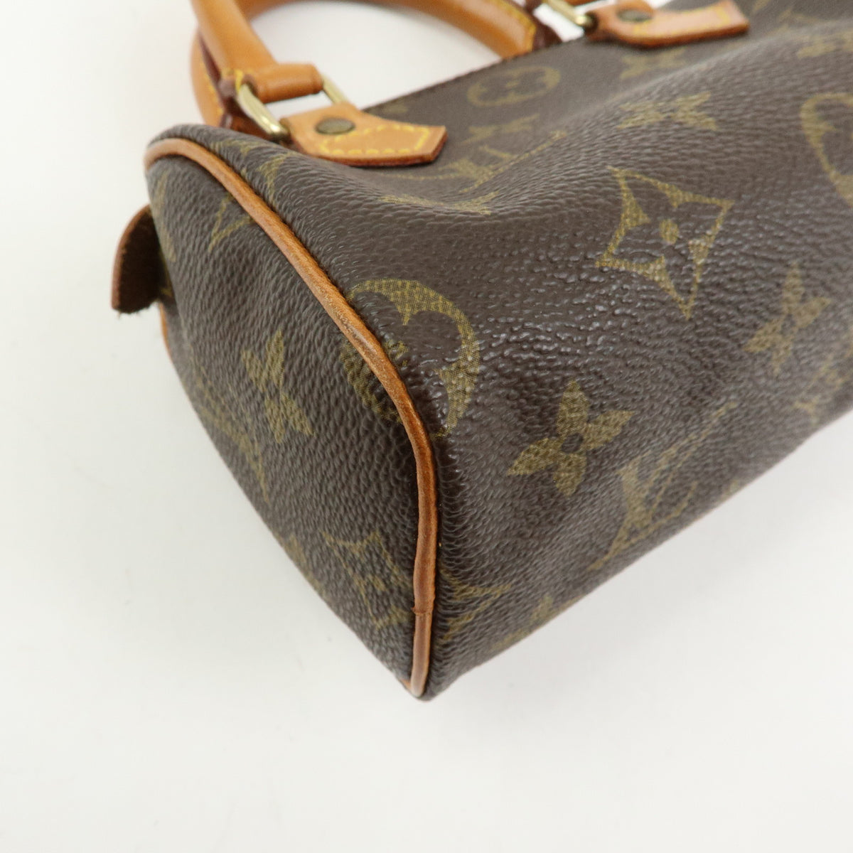 Louis Vuitton Monogram Mini Speedy Hand Bag Brown M41534