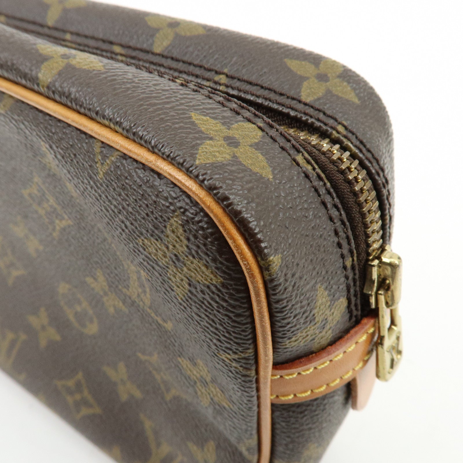 Louis Vuitton Monogram Compiegne 23 Pouch Clutch Bag Brown M51845