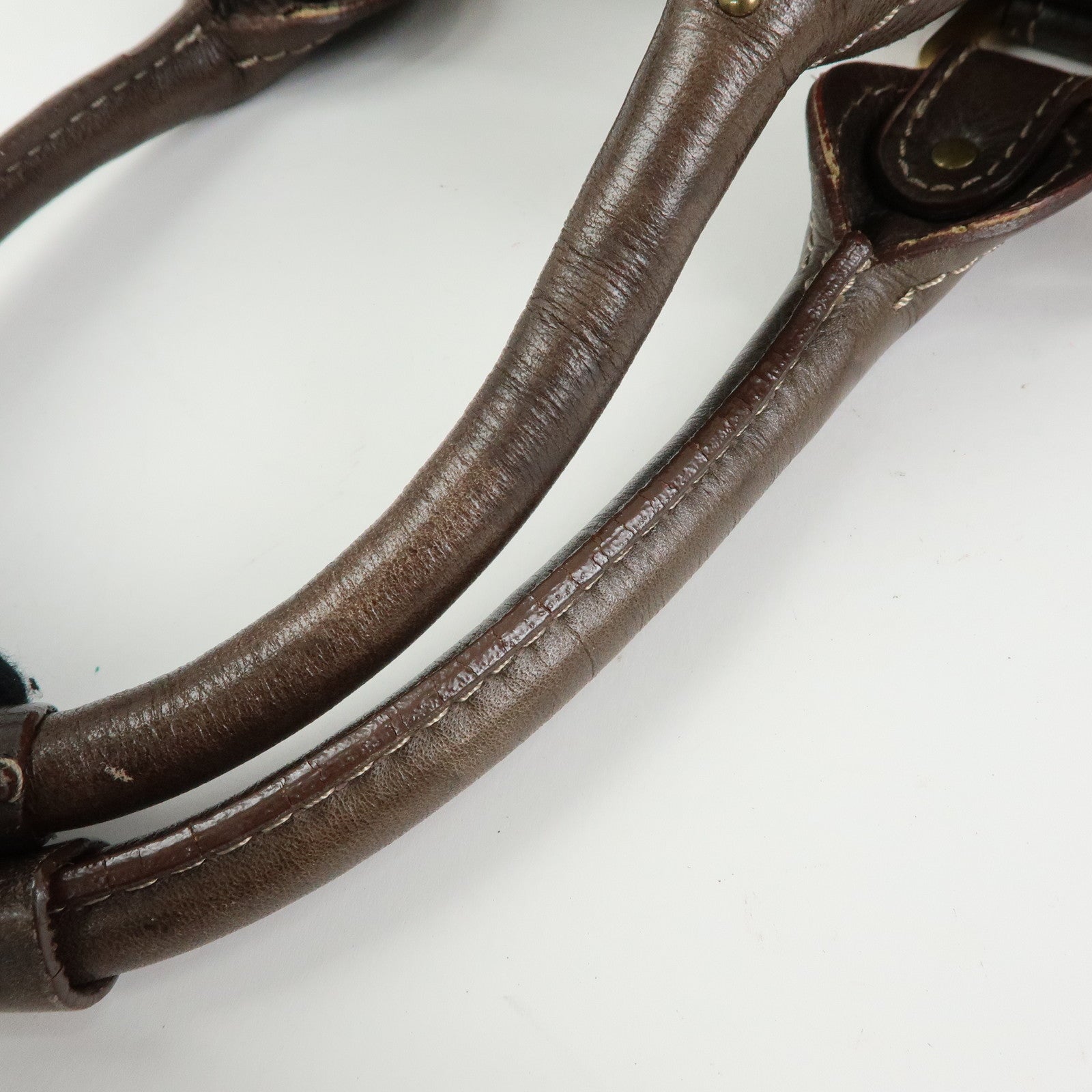 Chloe Paddington Leather Mini Hand Bag Shoulder Bag Brown