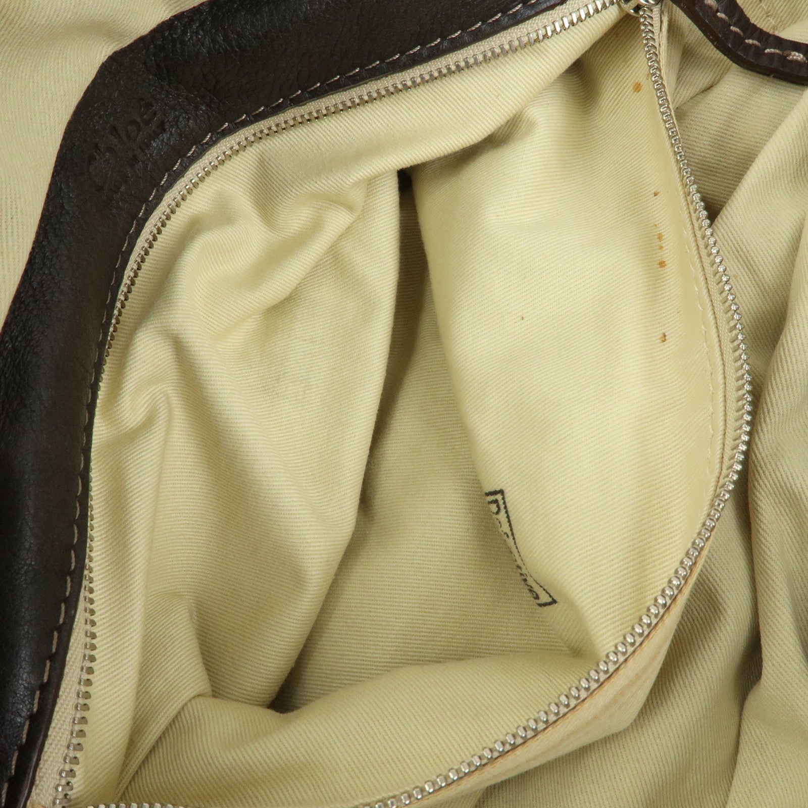 Chloe Paddington Leather Mini Hand Bag Shoulder Bag Brown