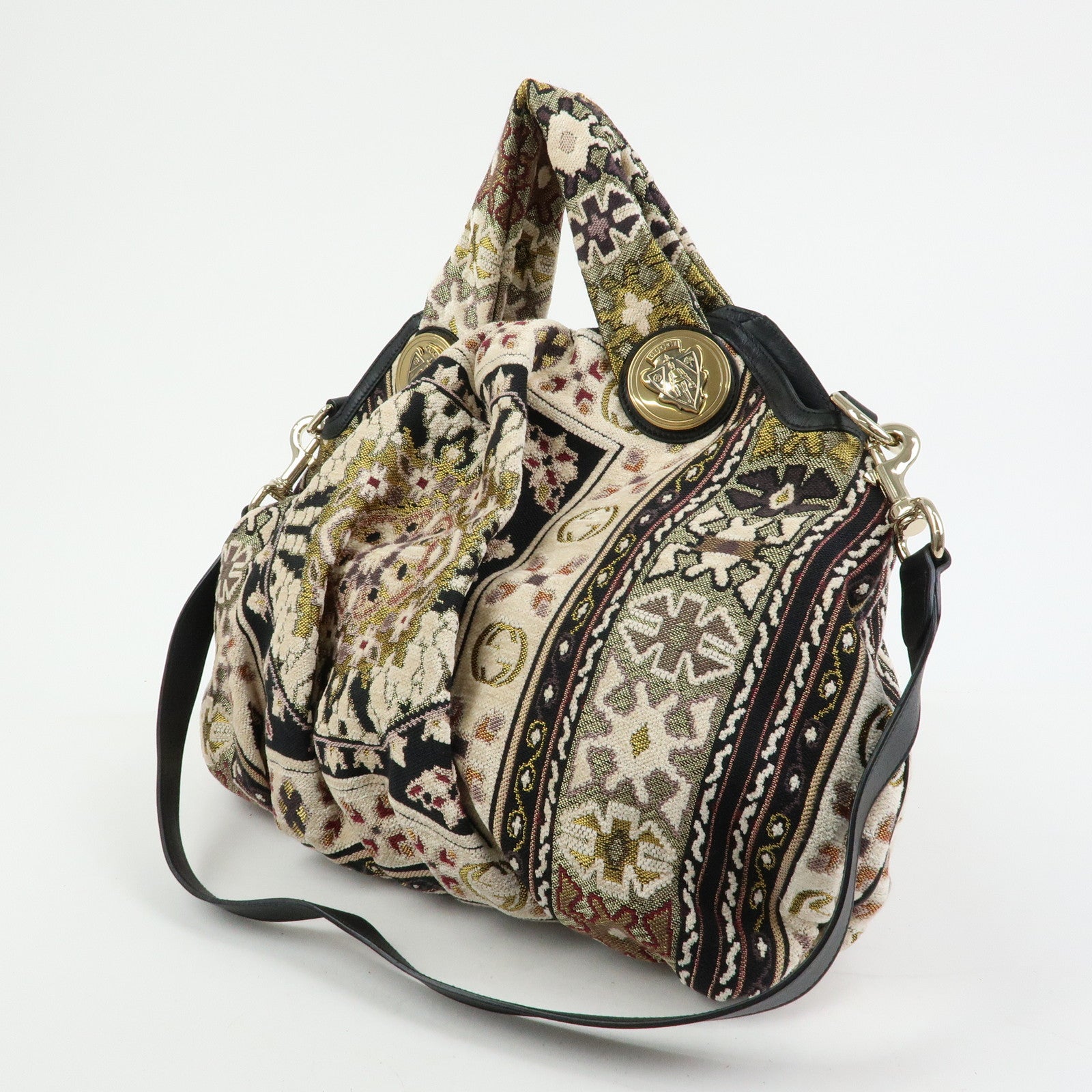 GUCCI Jacquard Hysteria Tapestry 2Way Hand Shoulder Bag 197016