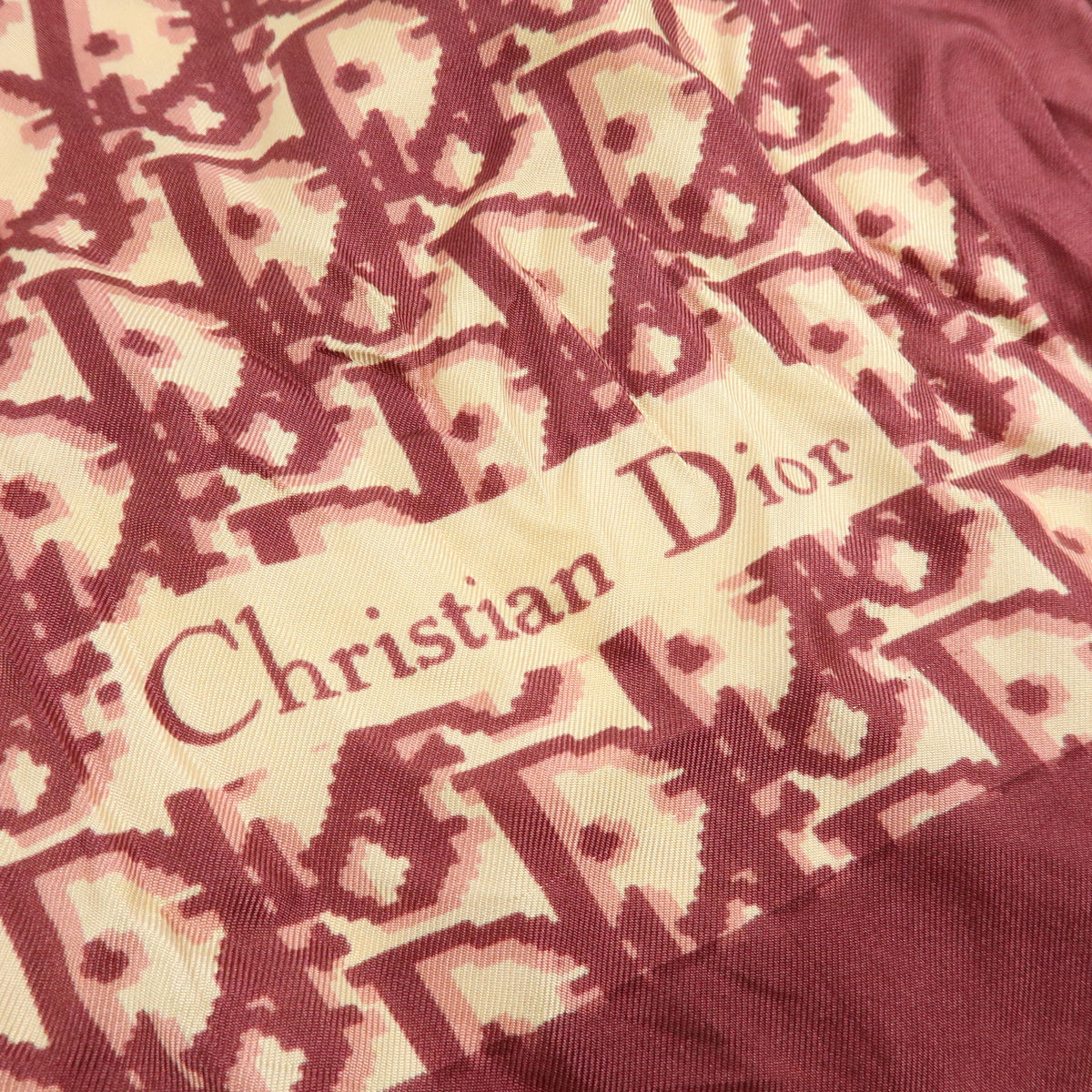 Christian Dior GUCCI FENDI Lot of 3 Silk Wool Scarf Bordeaux Pink Navy