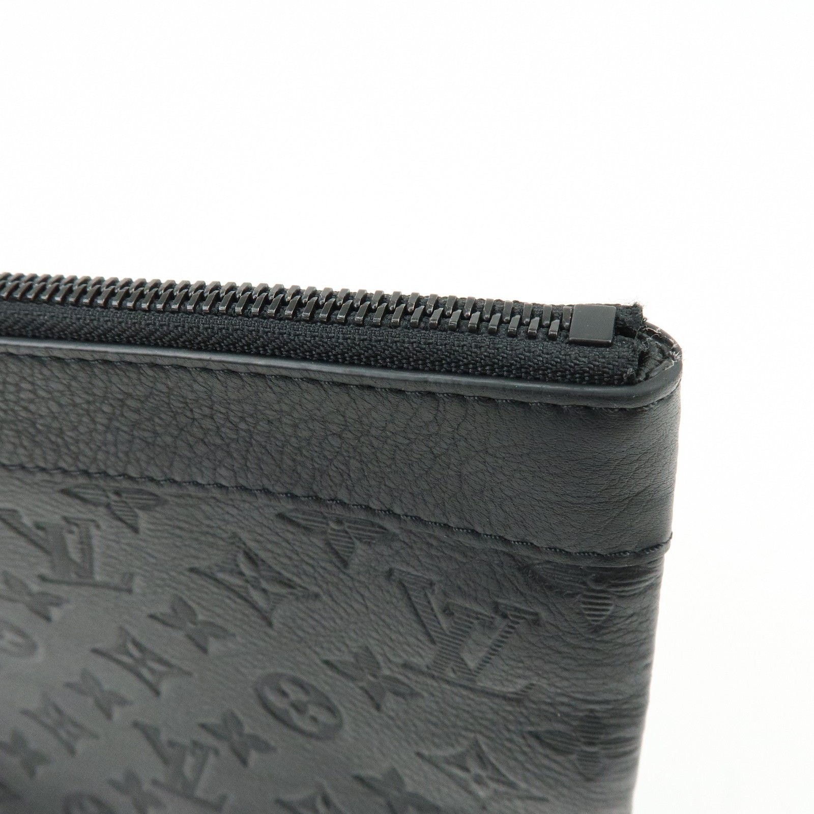 Louis Vuitton Monogram Shadow Leather Pochette To-Go Clutch Bag M81570