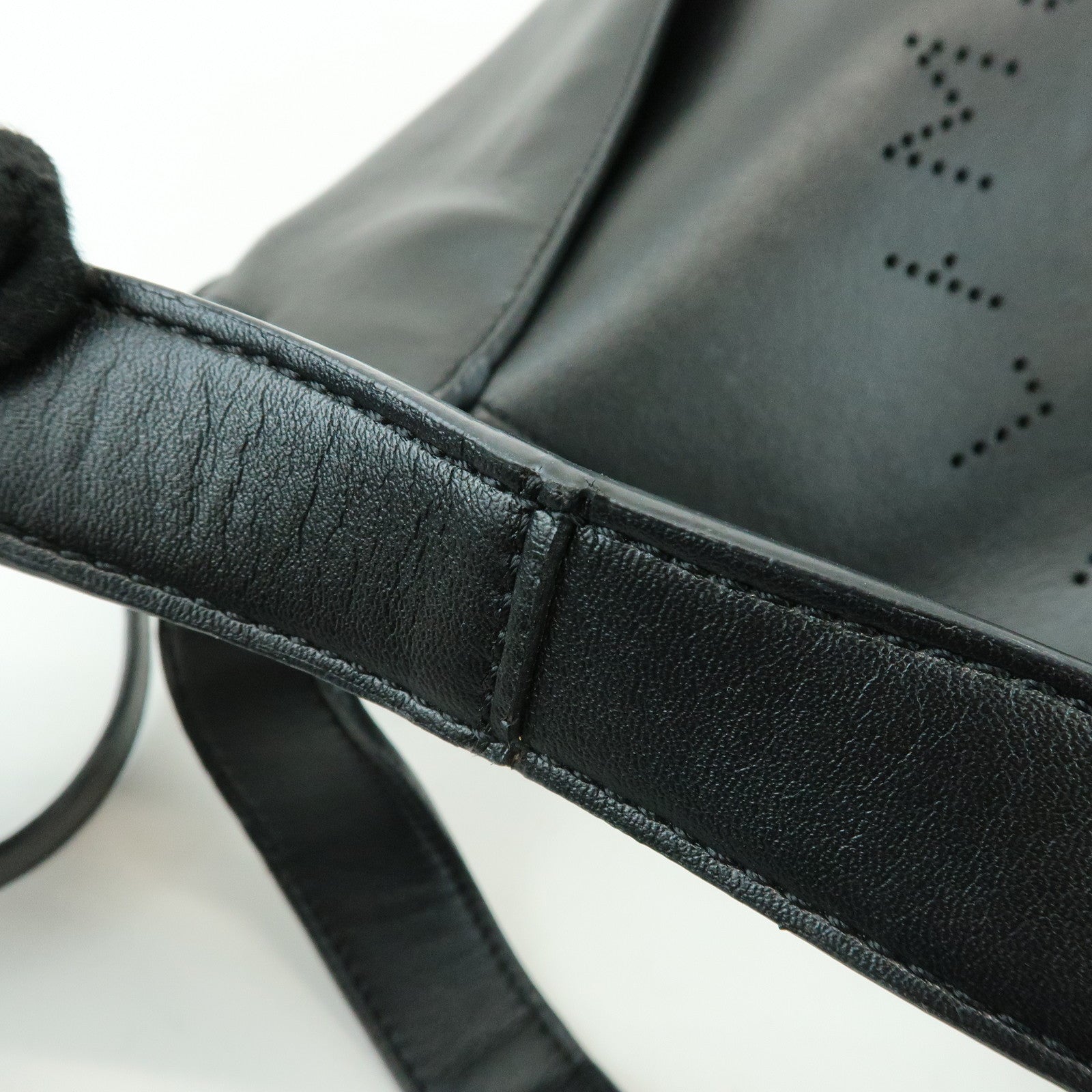 STELLA MCCARTNEY Faux Leather 2Way Bag Hand Bag Shoulder Bag Black