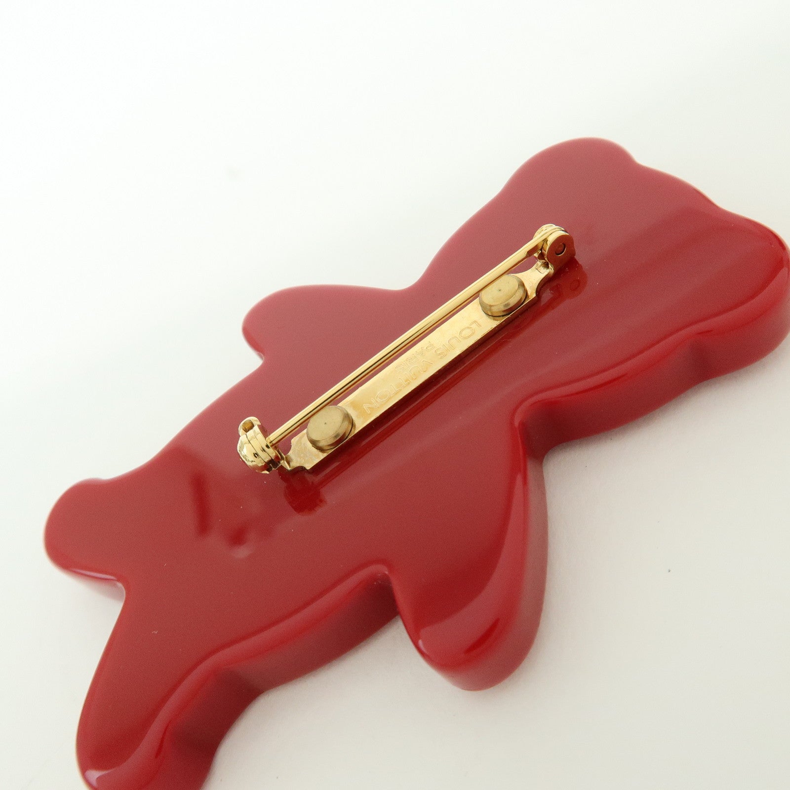 Louis Vuitton Monogram Plastic Broche Nunnours Teddy Bear M64939