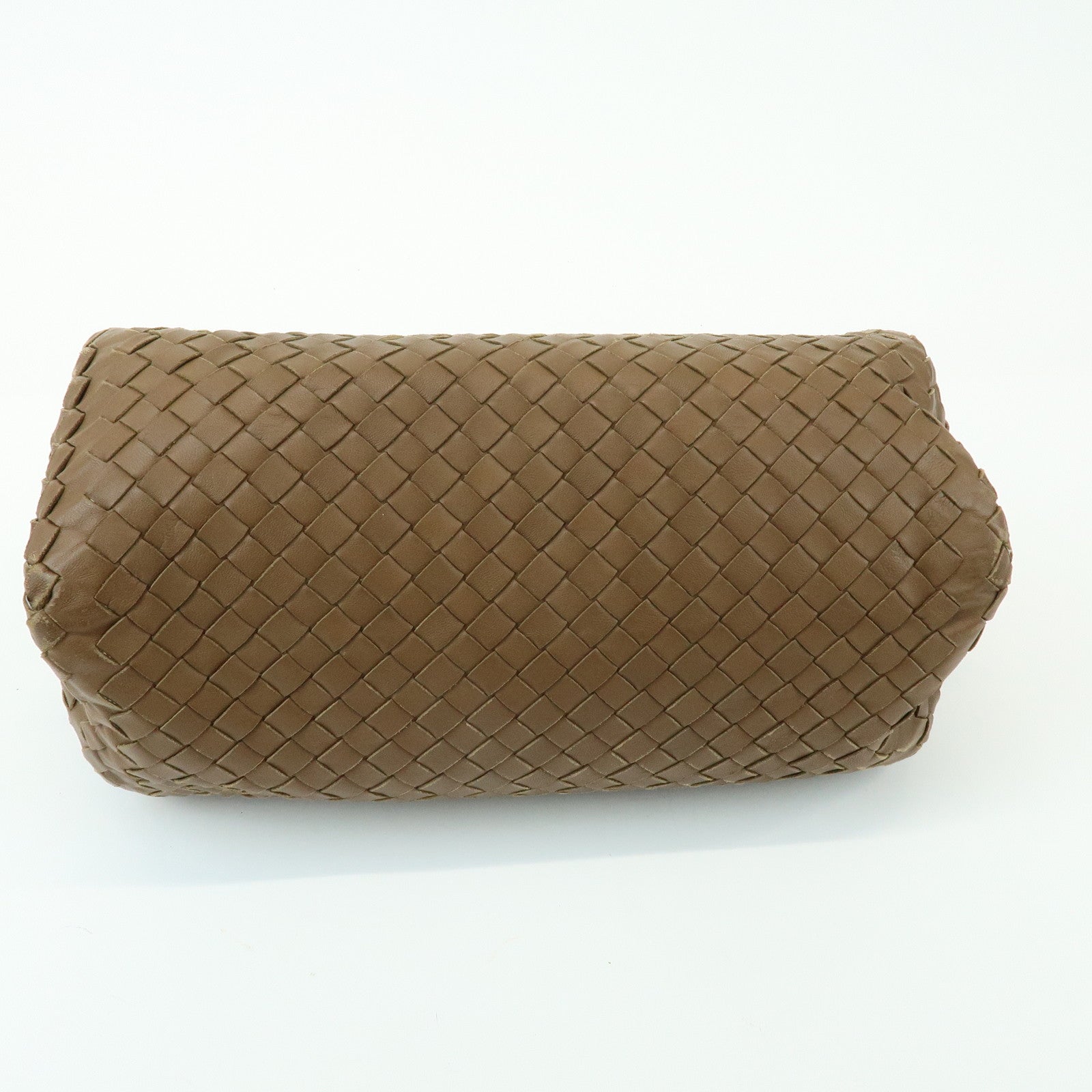 BOTTEGA VENETA Intrecciato Leather Hand Bag Shoulder Bag Mocha Brown