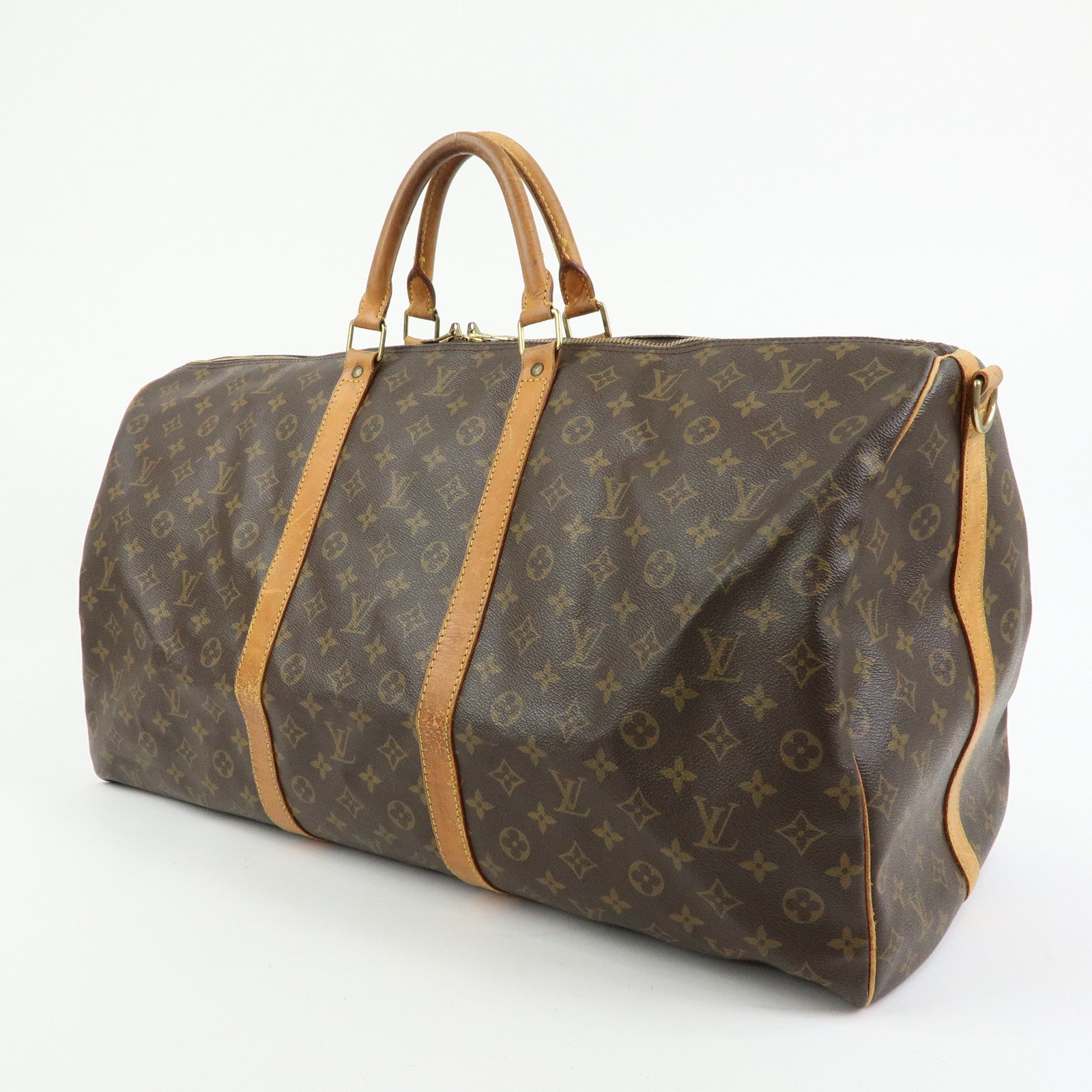 Louis Vuitton Monogram Keep All Bandouliere 60 Boston Bag M41412