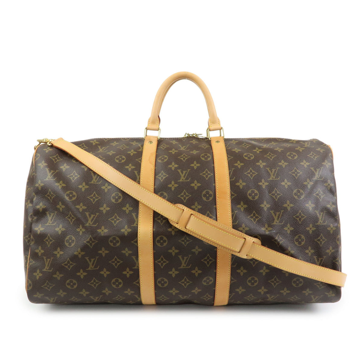 Louis Vuitton Monogram Keep All Bandouliere 55 Boston Bag M41414