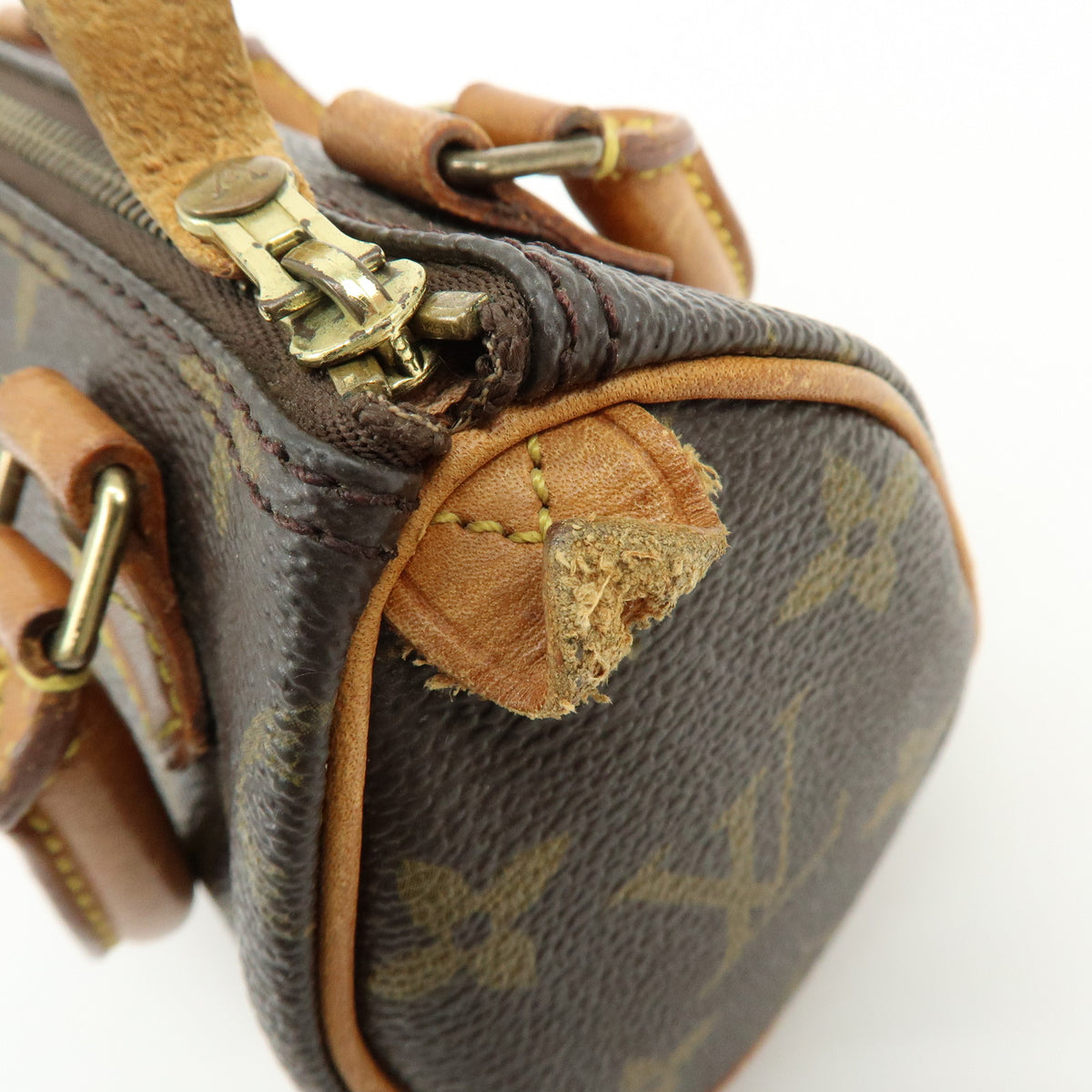 Louis Vuitton Monogram Mini Speedy Hand Bag and Strap M41534 J52315 Lot