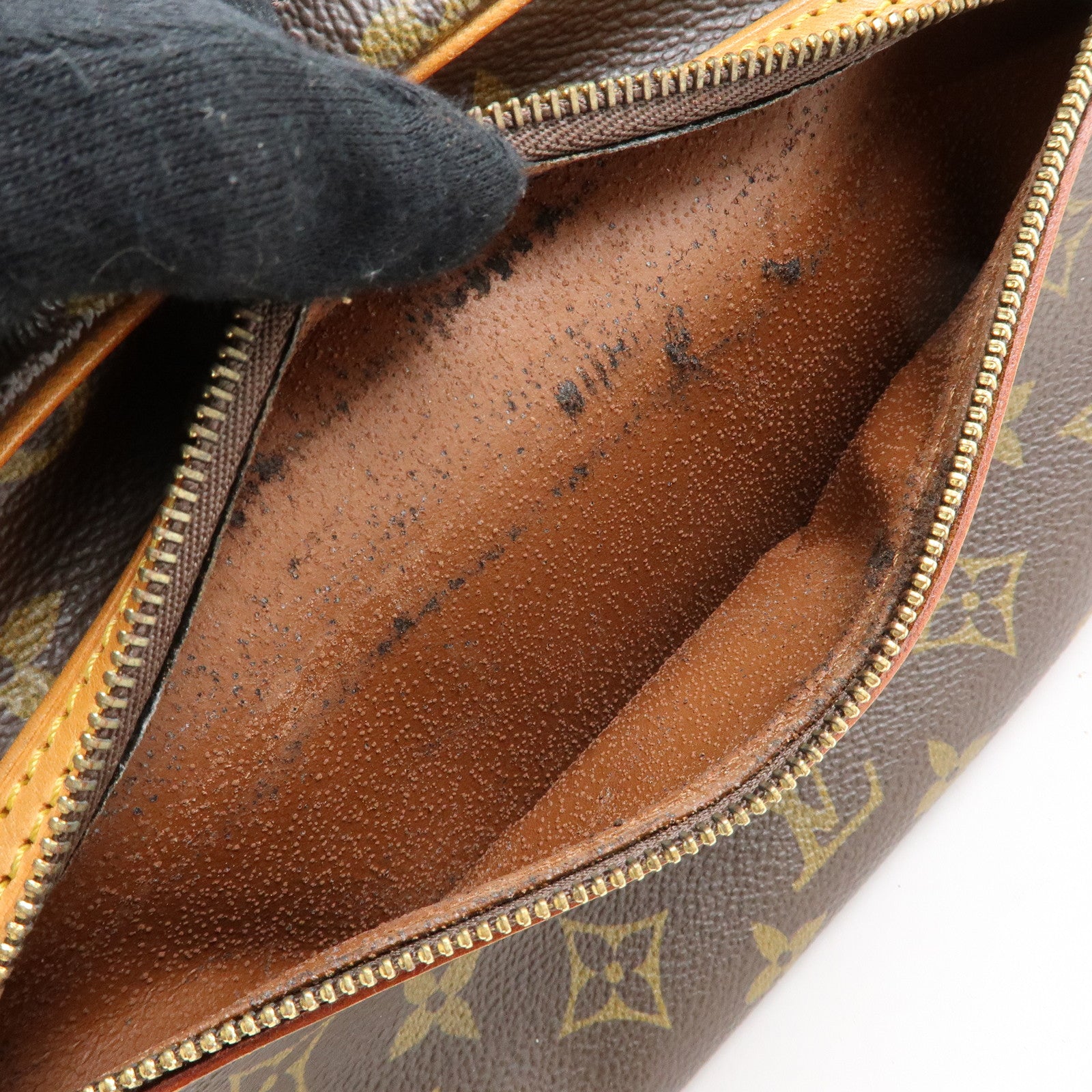 Louis Vuitton Monogram Marly Dragonne GM Clutch Bag Brown M51825