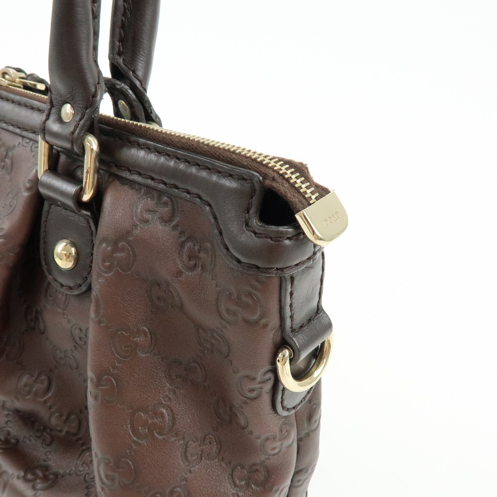 GUCCI Sukey Interlocking G Guccissima Leather 2Way Shoulder Bag 247902