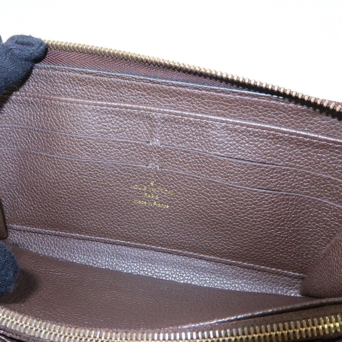 Louis Vuitton Monogram Empreinte Round Zippy Wallet Terre M60548