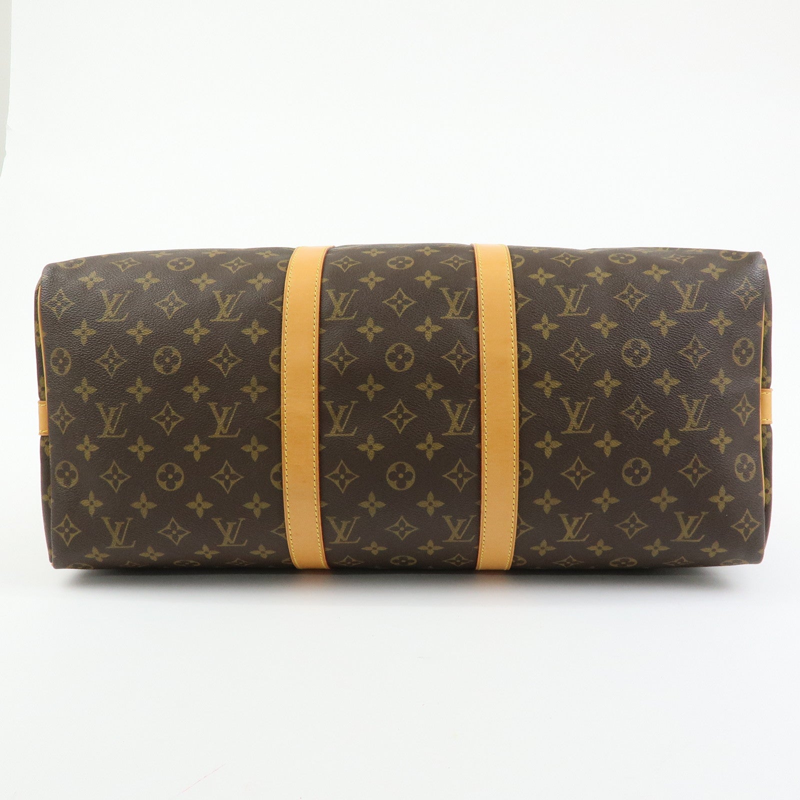 Louis Vuitton Monogram Keep All 50 Bandouliere Boston Bag Brown M41416