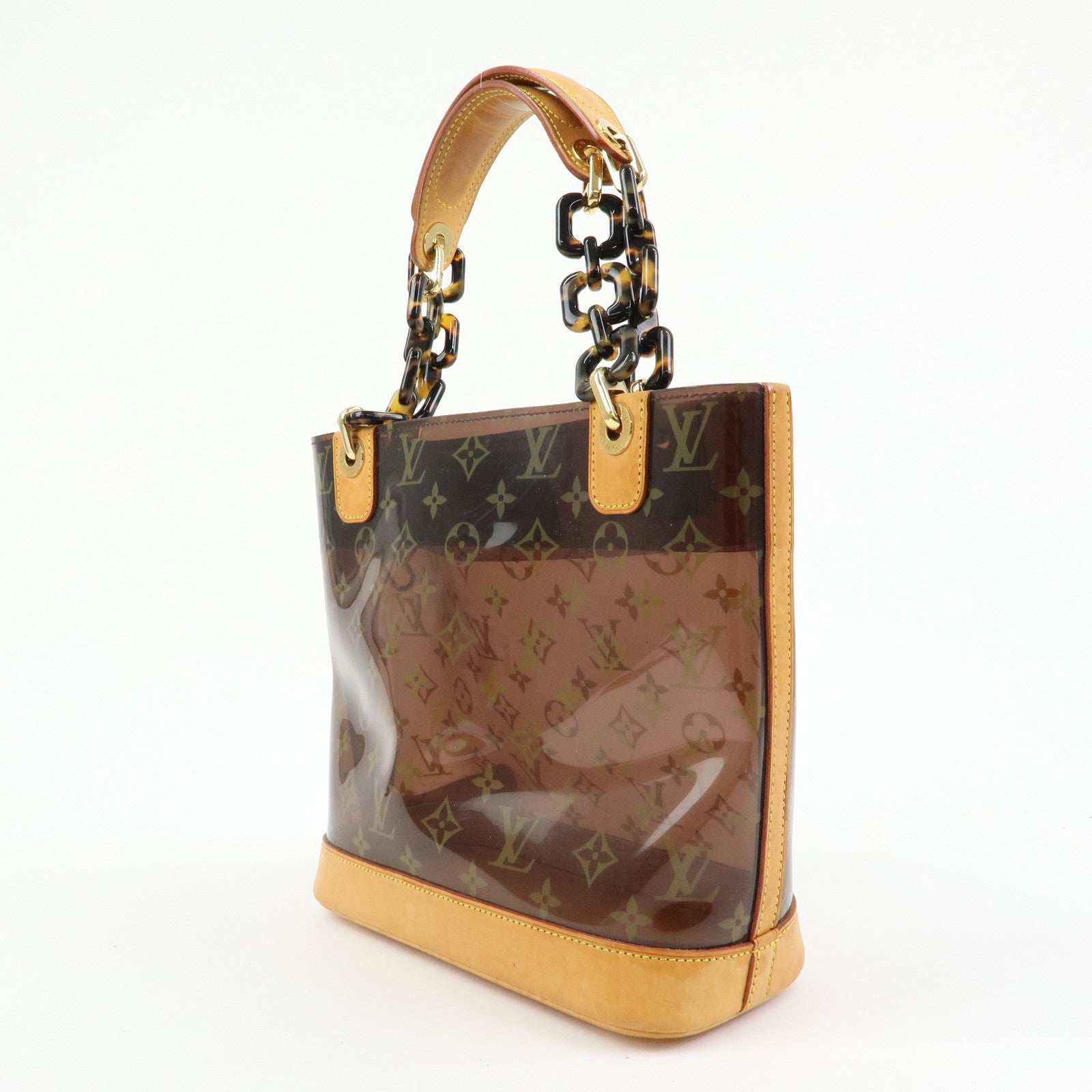 Louis Vuitton Monogram Cabas Ambre PM Tote Bag Clear Brown M92502