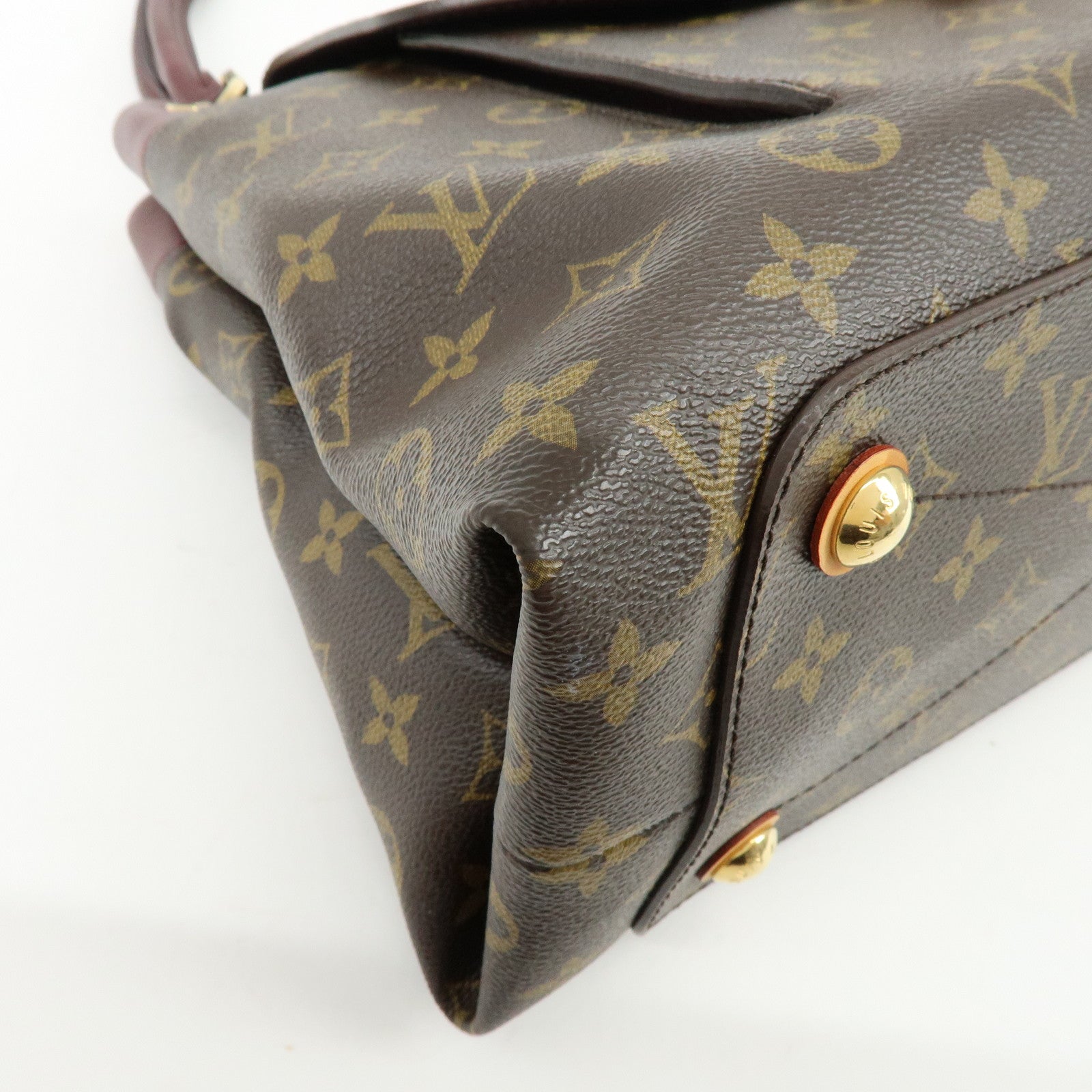 Louis Vuitton Monogram Olympe Canvas Hand Bag Shoulder Bag Brown M40579