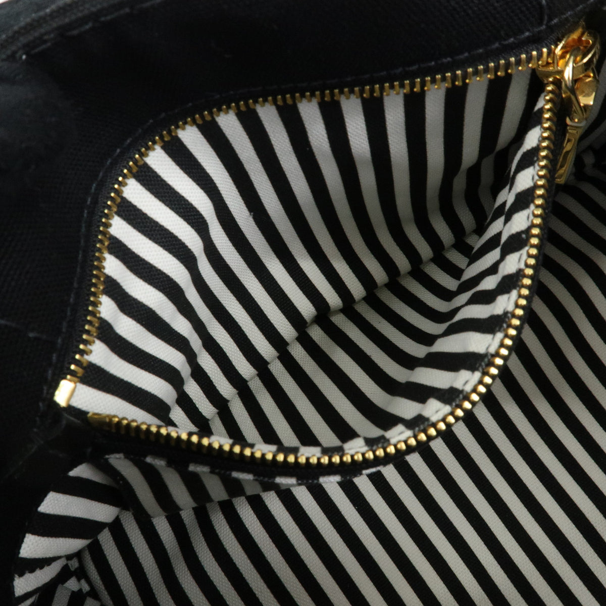 PRADA Triangle Logo Canapa Mini Canvas 2Way Hand Bag Black White 1BG439