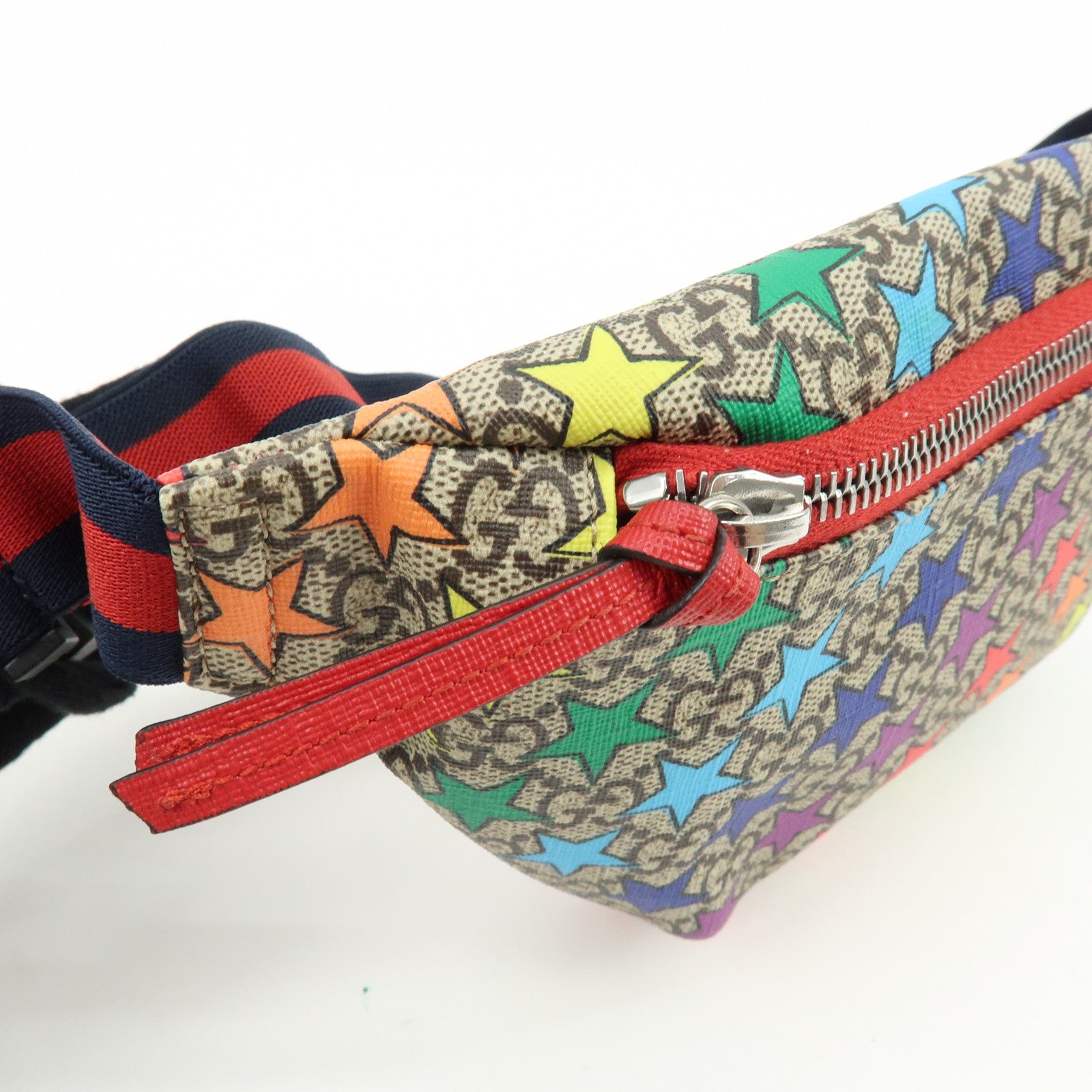 GUCCI Children's GG Supreme Body Waist Bag Multicolor Star Motif 502095
