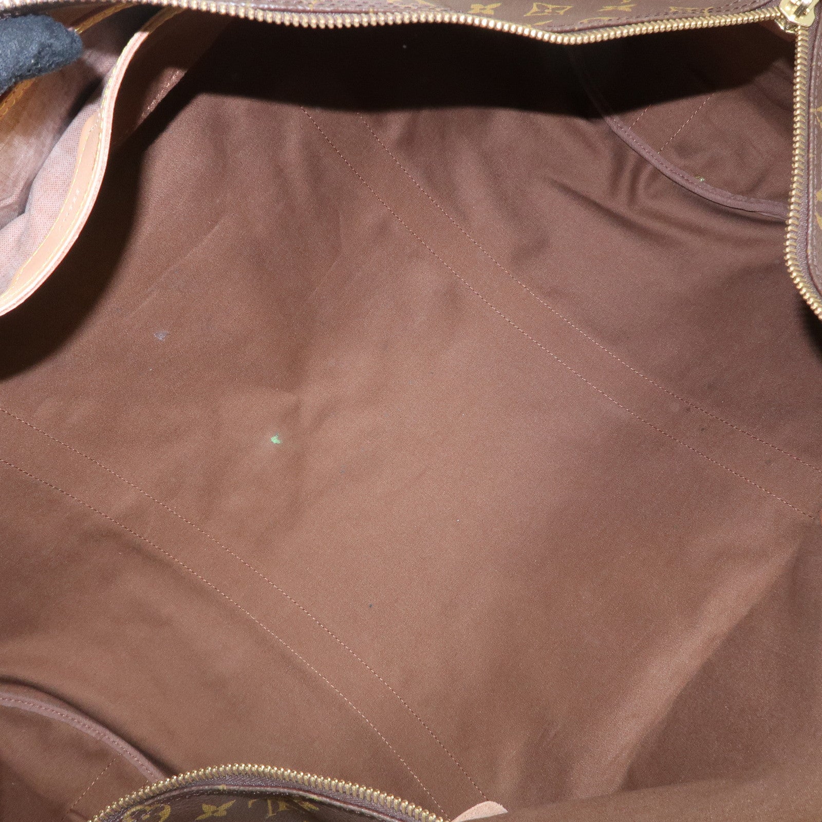 Louis Vuitton Monogram Sac Polochon Boston Bag Brown M41222 Used