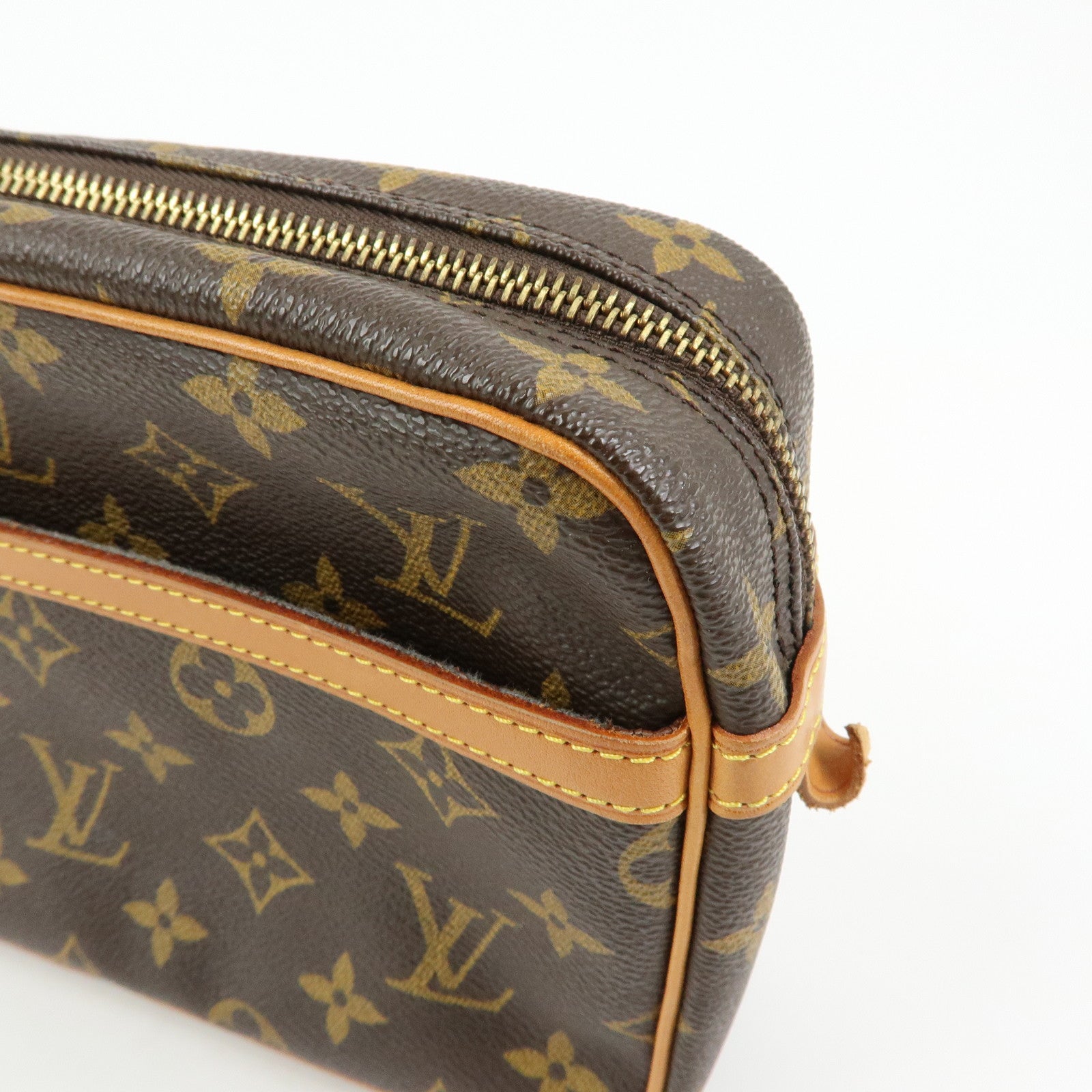 Louis Vuitton Monogram Compiegne 23 Pouch Clutch Bag Brown M51845