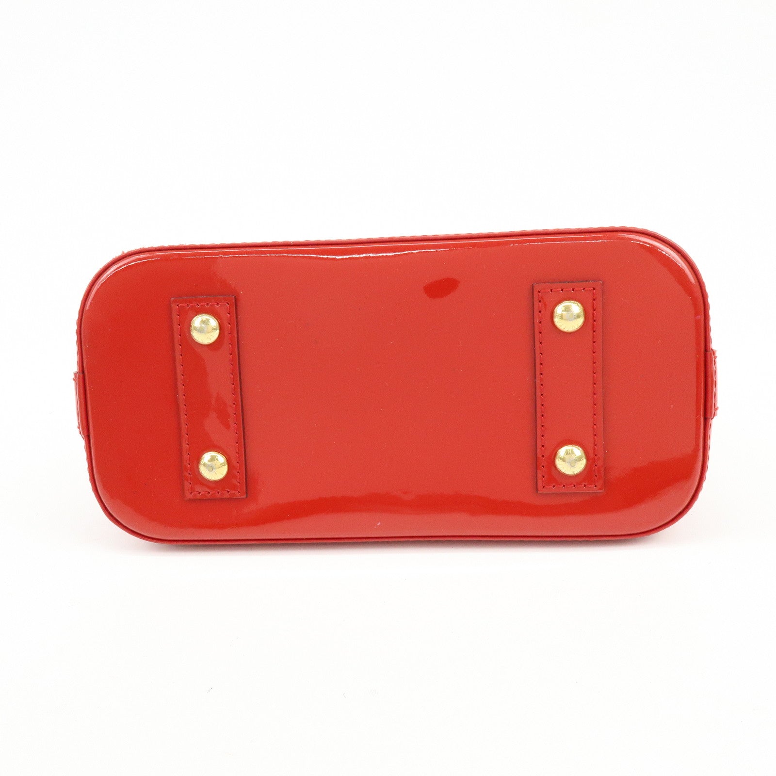 Louis Vuitton Monogram Vernis Alma BB 2Way Hand Bag Cerise M90174