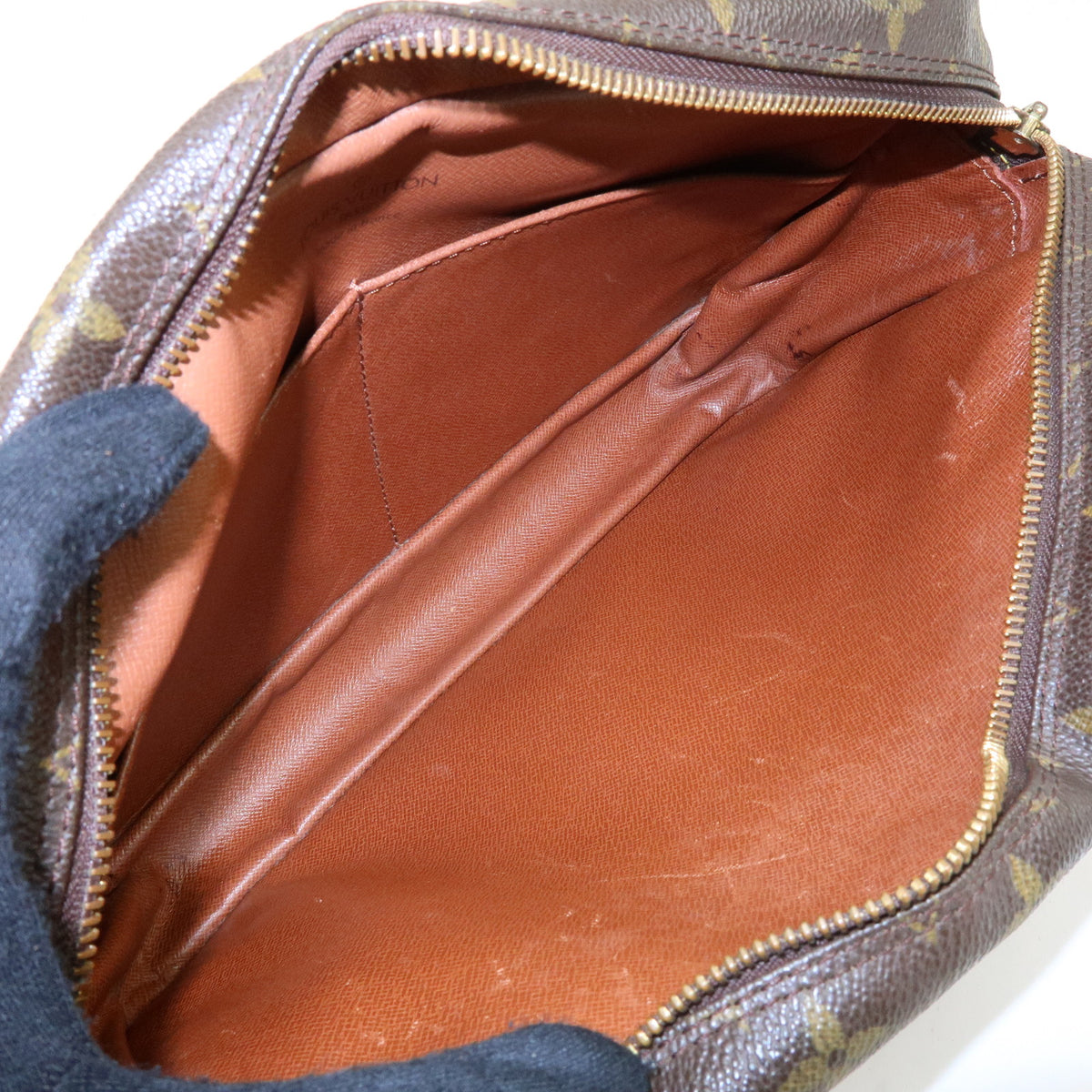 Louis Vuitton Monogram Compiegne 28 Pouch Clutch Bag Brown M51845