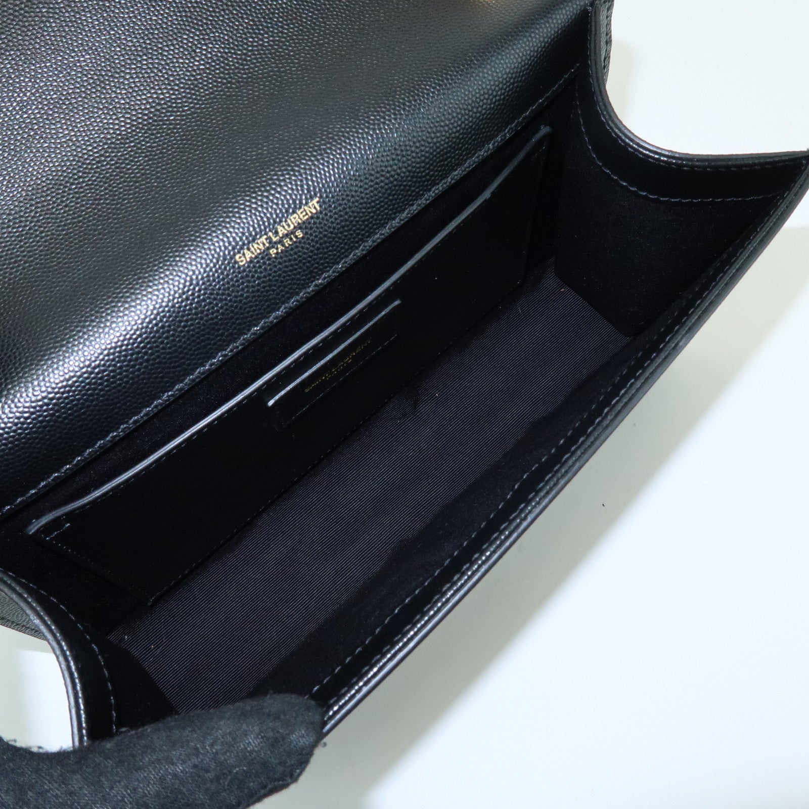 SAINT LAURENT PARIS Casandra Kate Leather Chain Shoulder Bag 364021