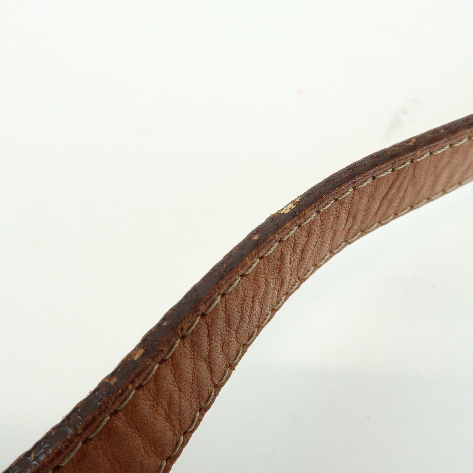 CELINE Macadam PVC Leather Shoulder Bag Crossbody Bag Brown