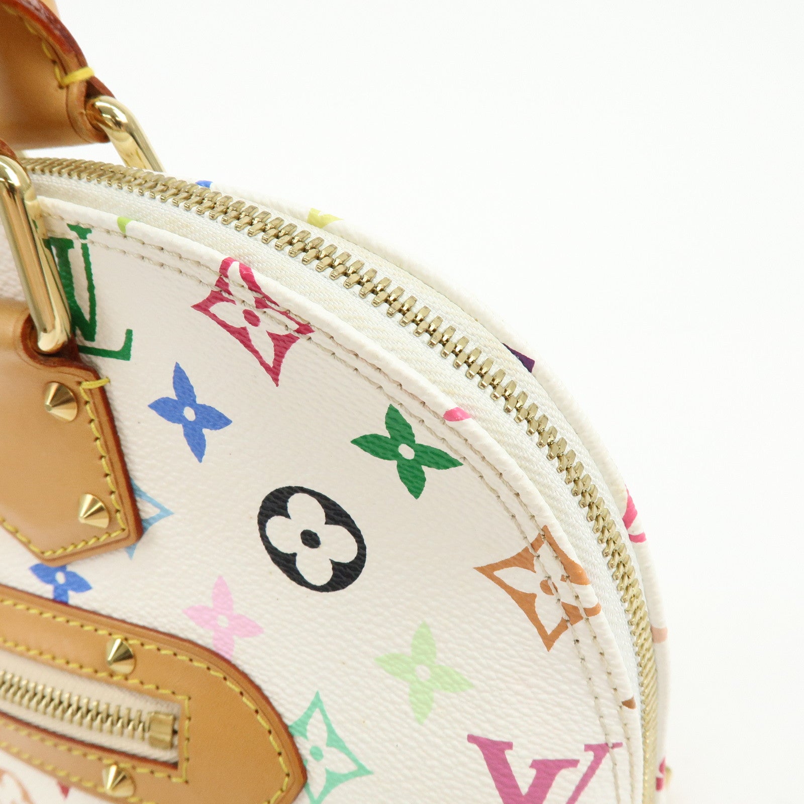 Louis Vuitton Monogram Multicolor Alma PM Hand Bag Blanc M92647