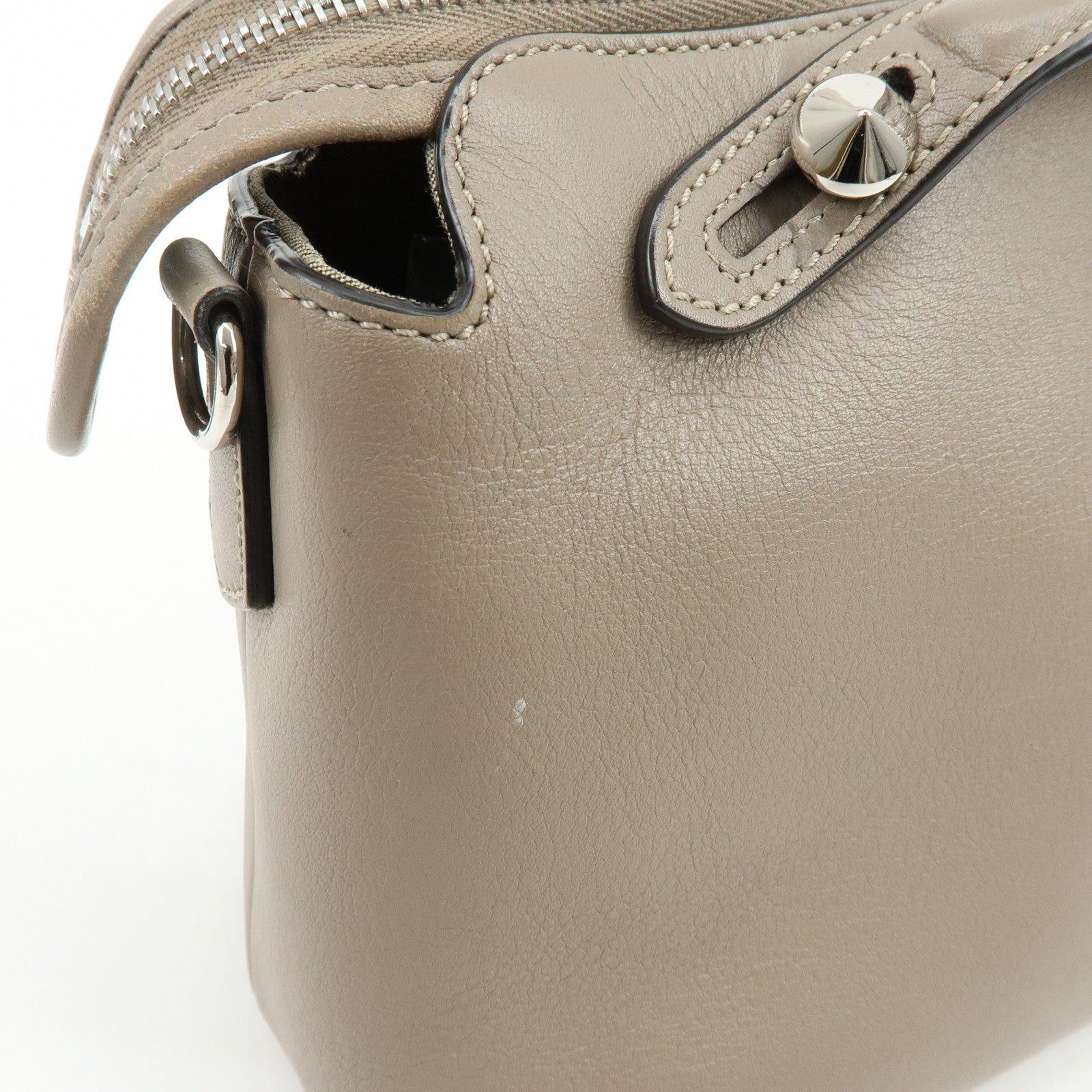 FENDI By The Way Calf Leather 2Way Bag Hand Bag Shoulder Bag 8BL146