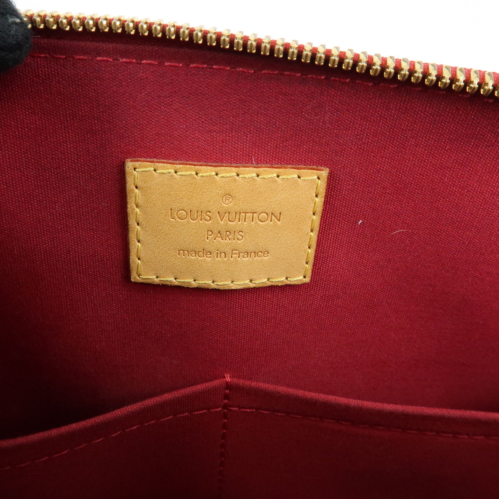 Louis Vuitton Monogram Vernis Alma PM Hand Bag Pomme d'Amour M90096